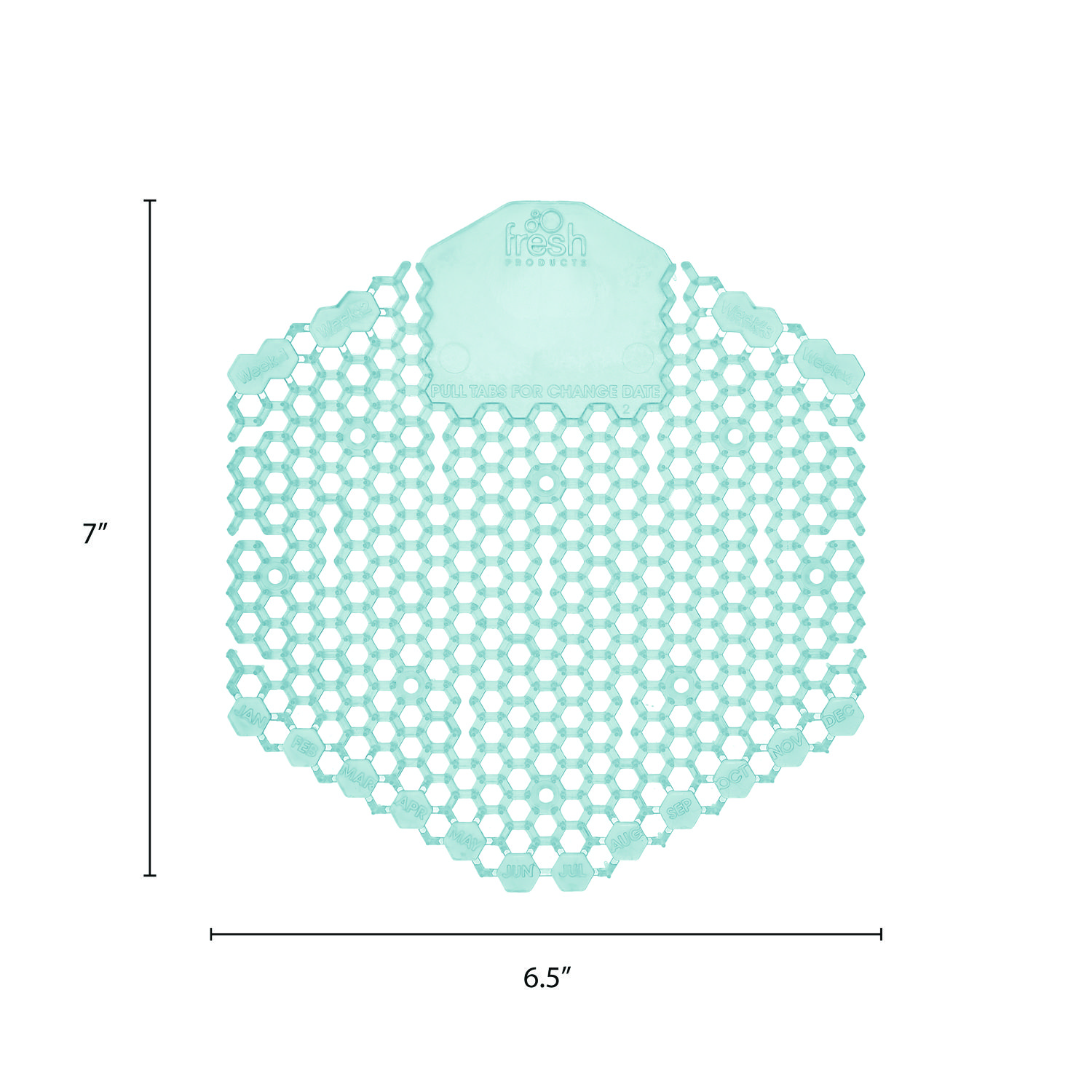 Wave 3D Urinal Screens - Ocean Mist Fragrance Deodorizer (10 Screens Per Box)