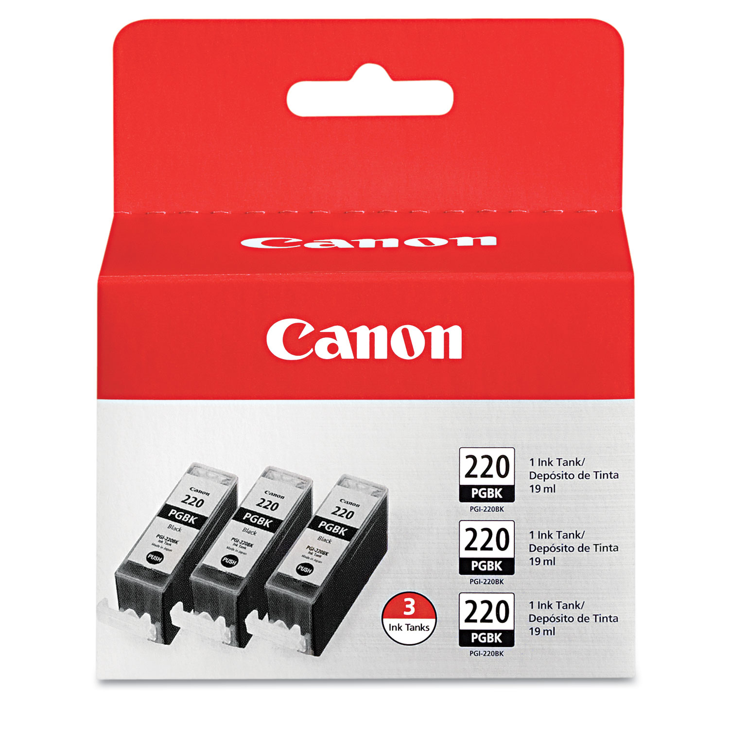 Black Inkjet Tanks, 3 Pack