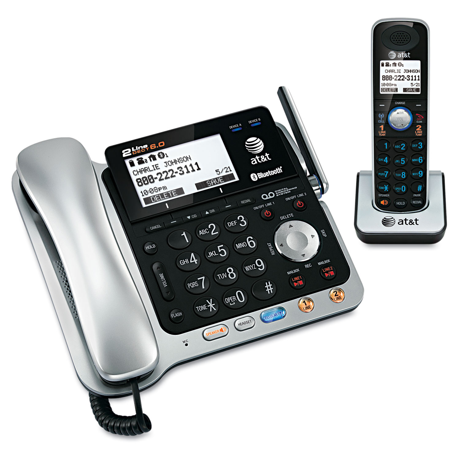 PHONE,TL86109,2 LINE,B/S