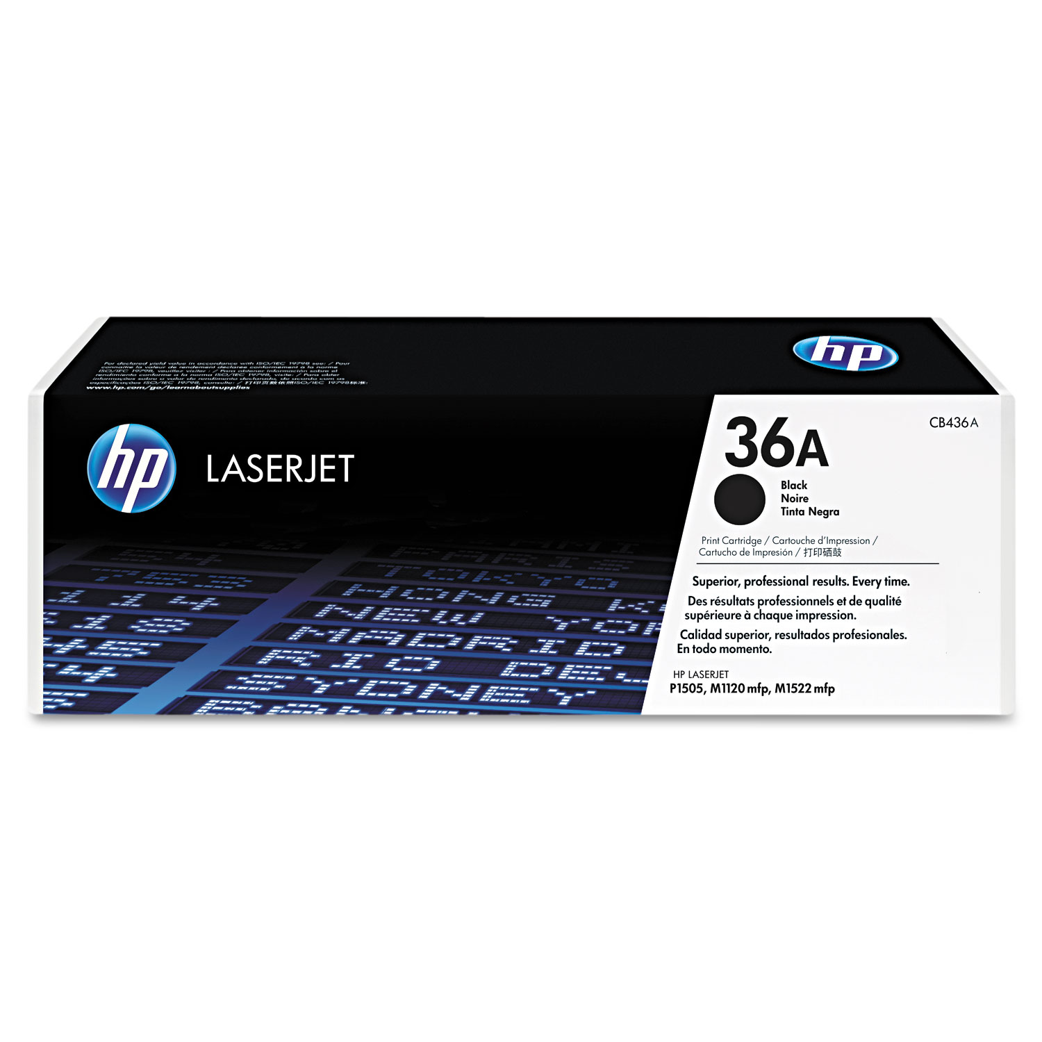 HP 36A Black Print Cartridge; Yield 2,000 pages