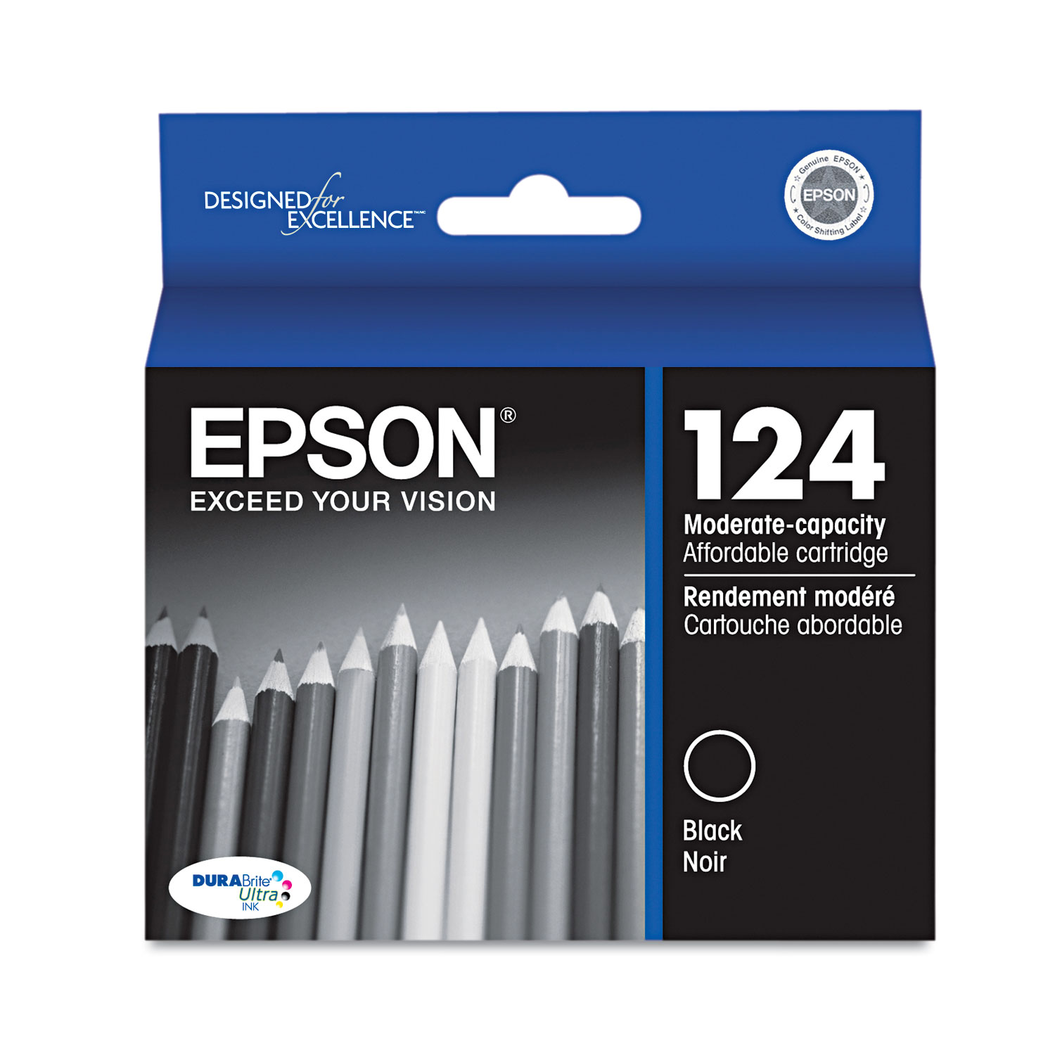Epson 124 Moderate-Capacity Black Ink Cartridge