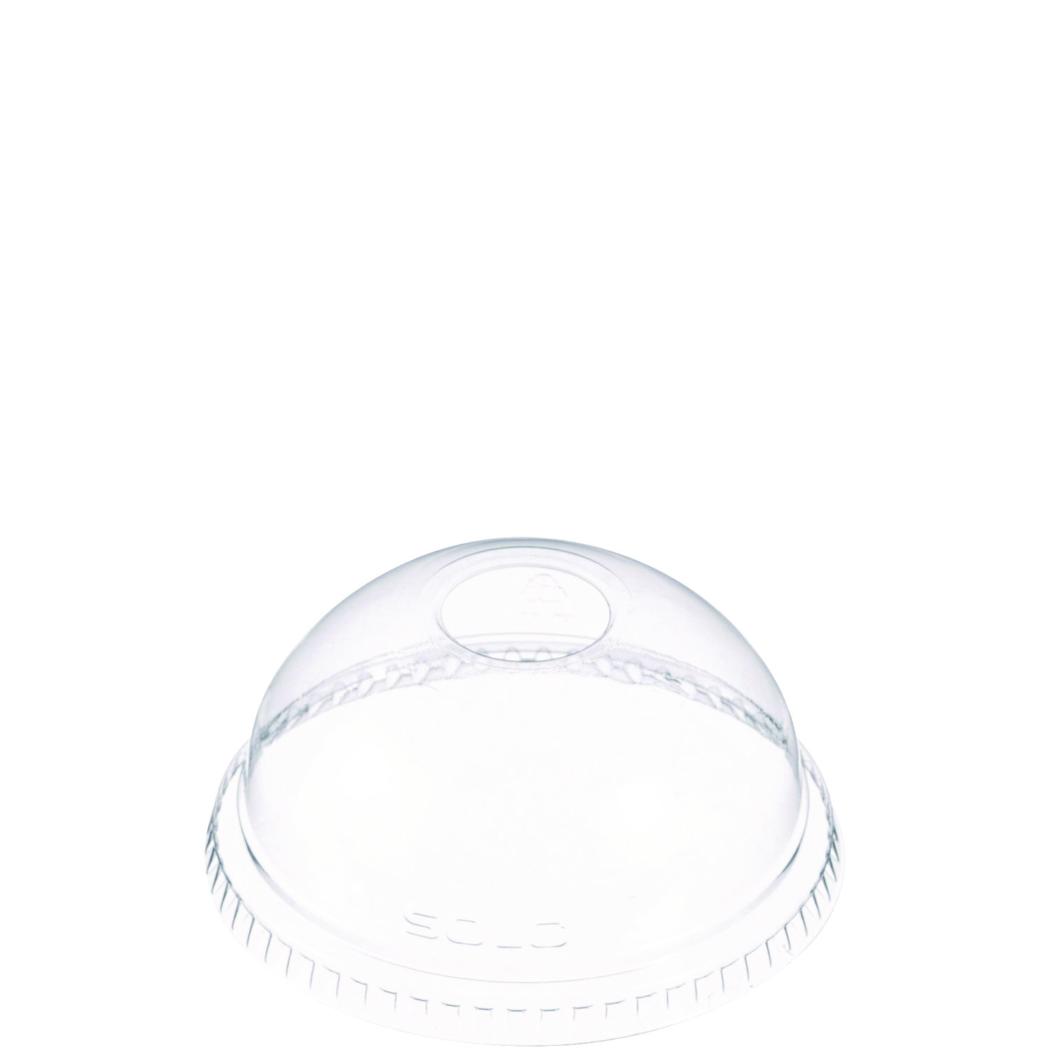 LID,DOME W/STRAW HOLE,CLR