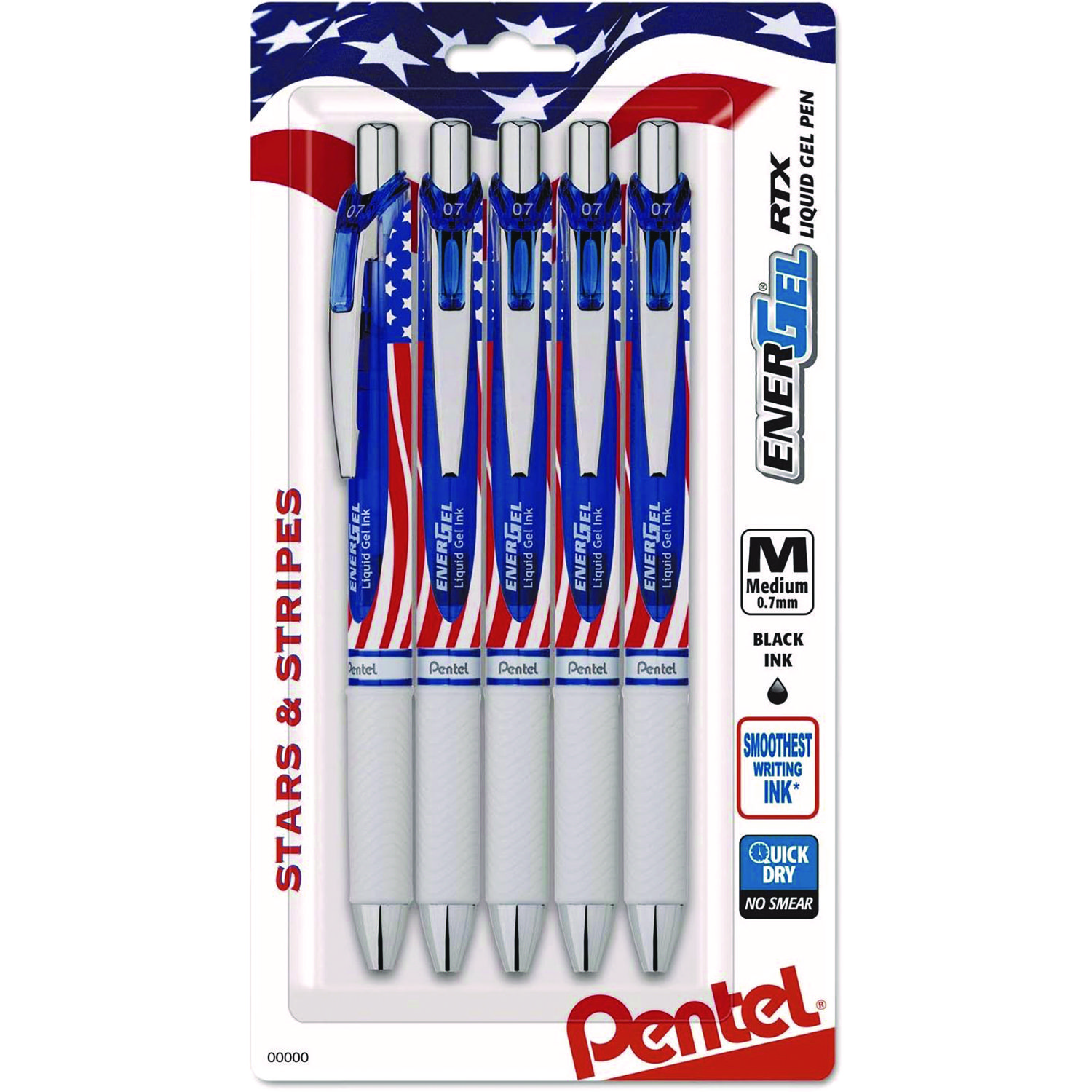 PEN,MED,GEL,5/PK,BK