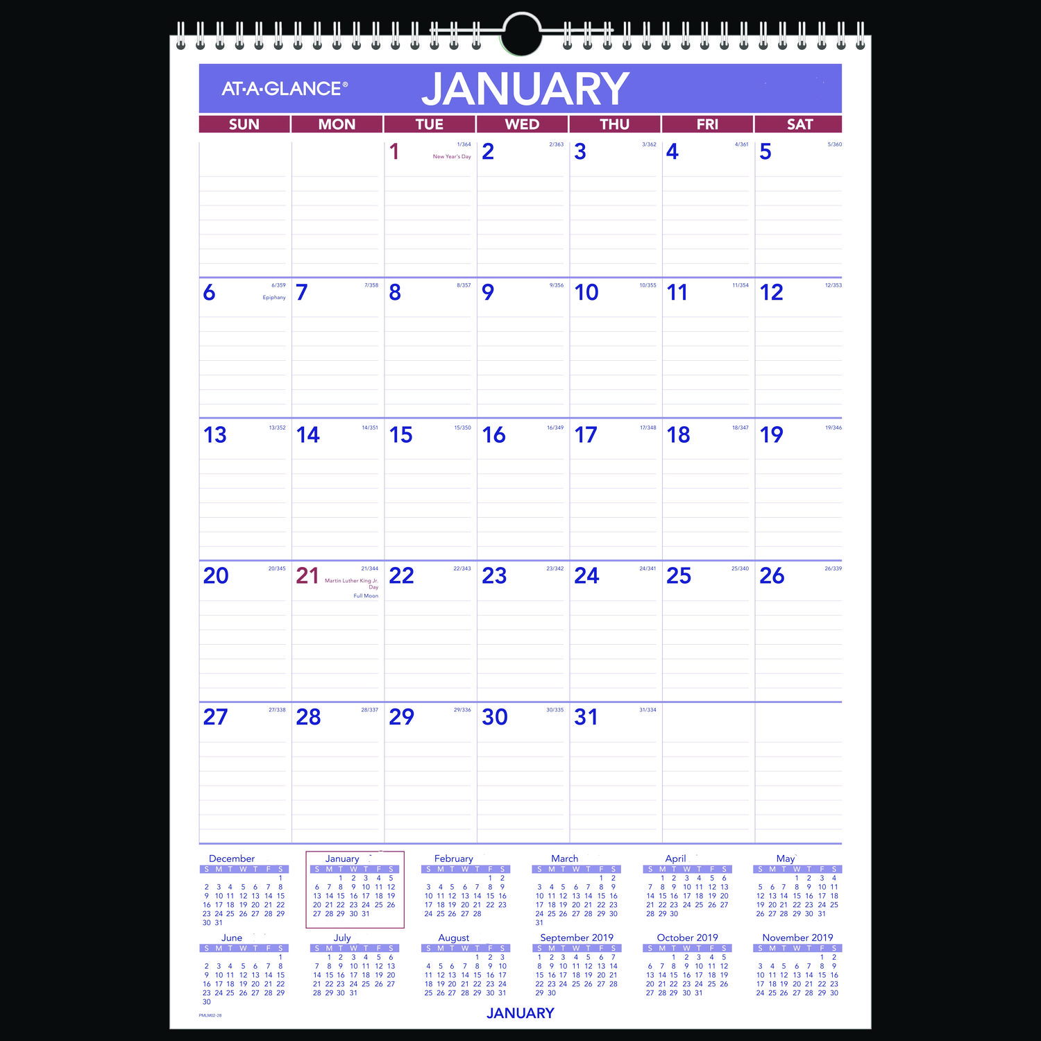 CALENDAR,LAMINATED,WALL
