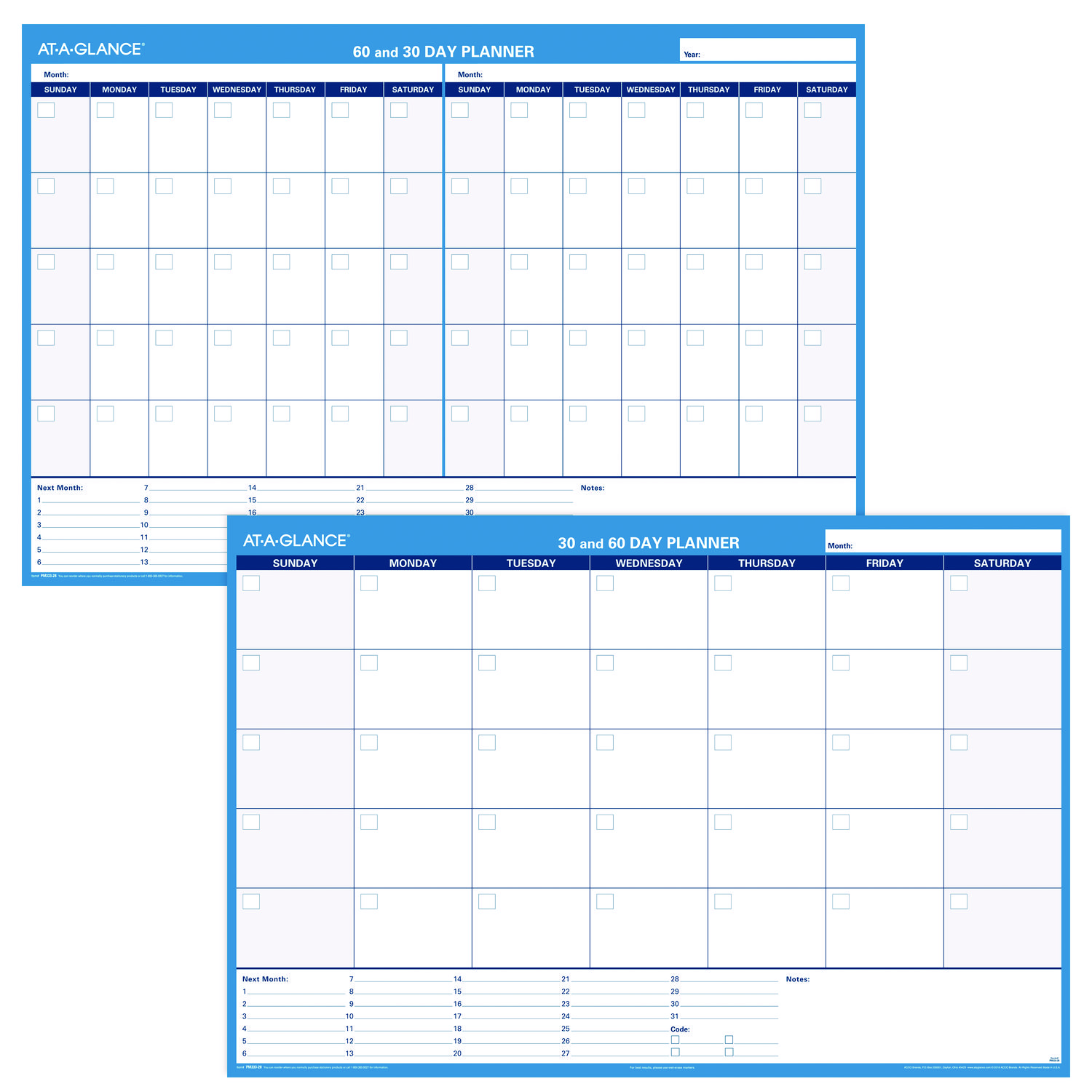 PLANNER,ERS,30/60DY,48X32
