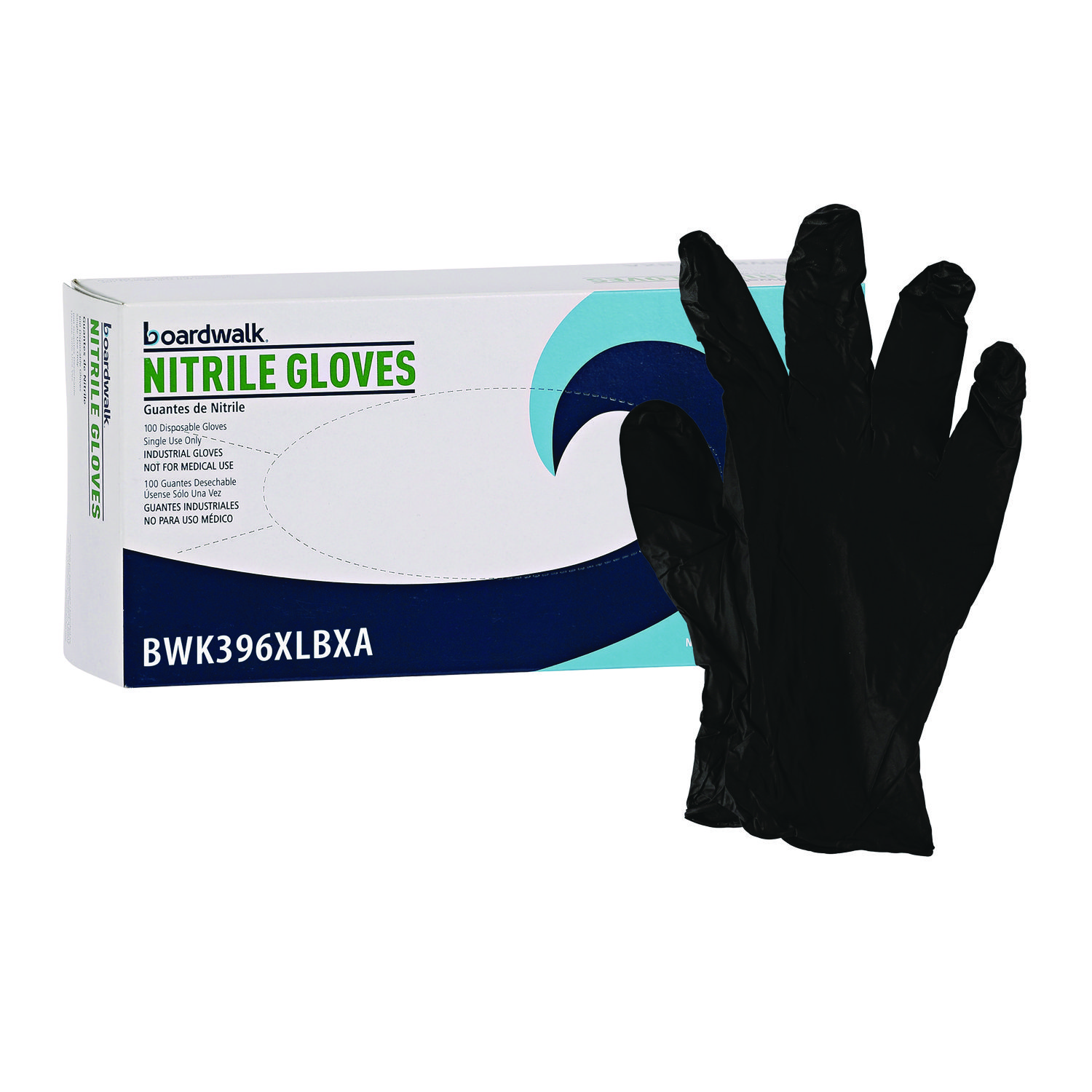 GLOVES,NITRILE,PF,XLG,BK