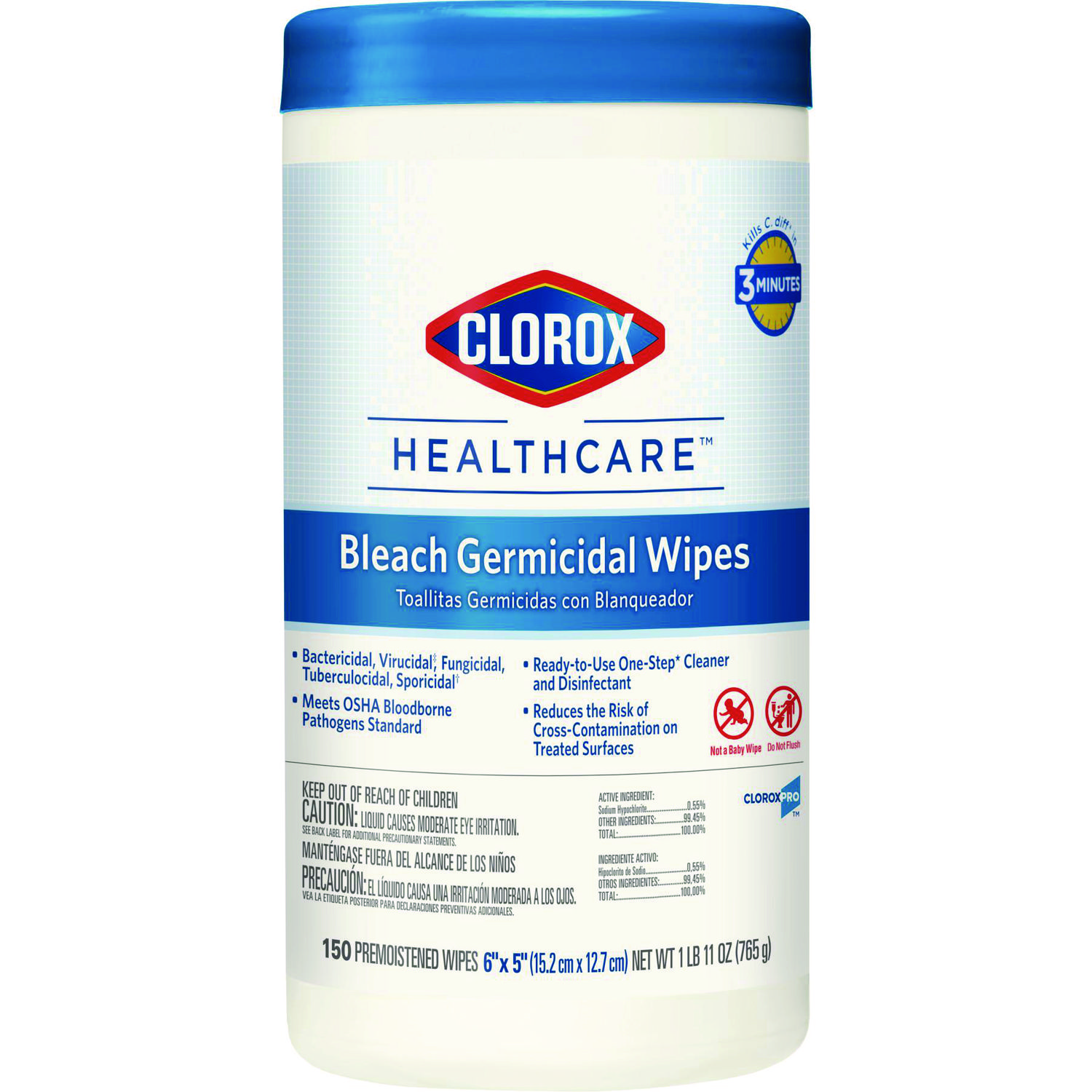 WIPES,GERMICIDAL,150