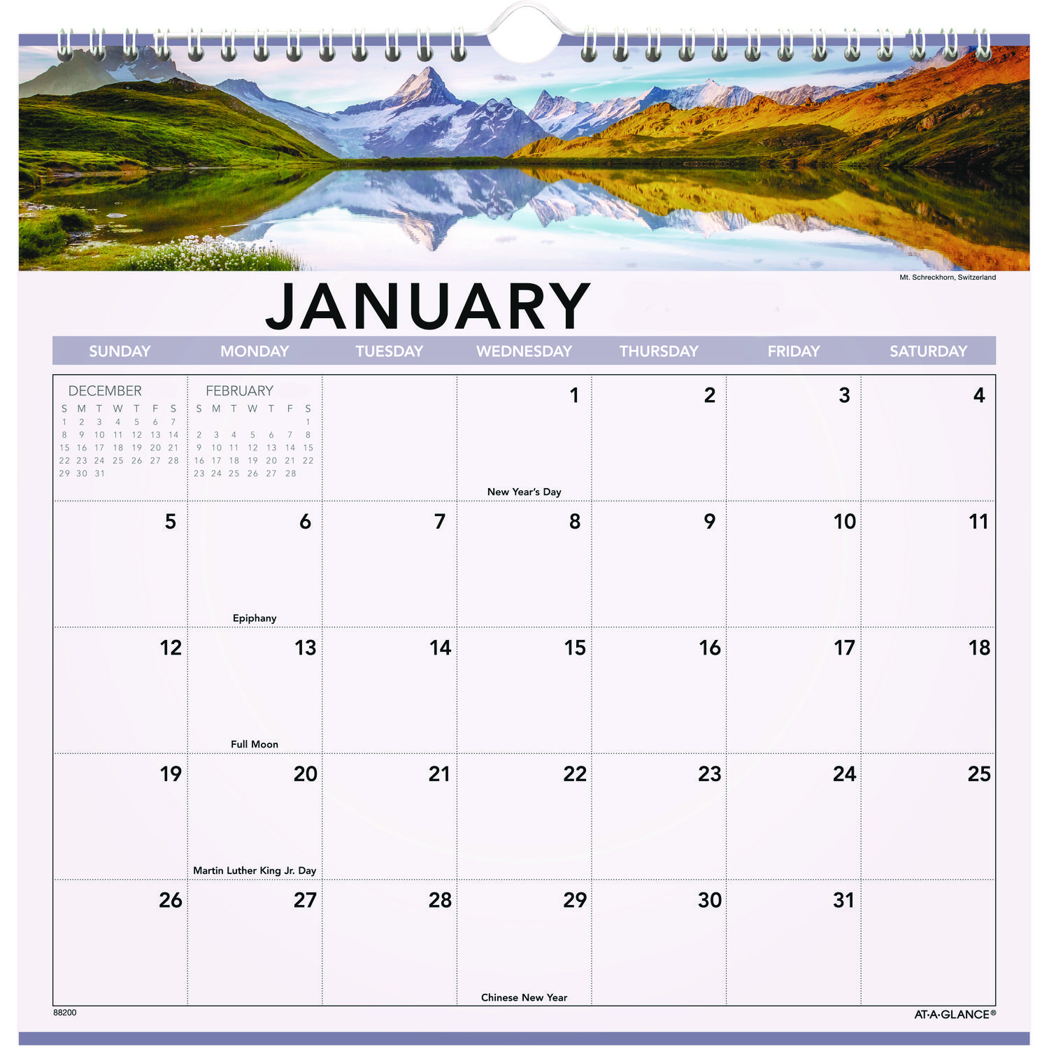CALENDAR,WALL,MTH12X12LSC