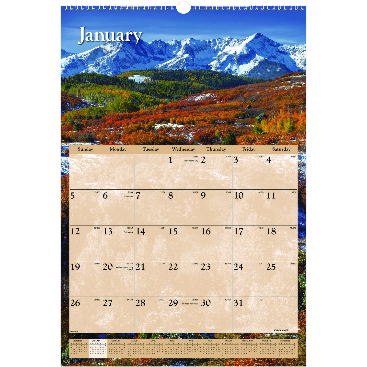CALENDAR,WALL,MTH,SCENIC