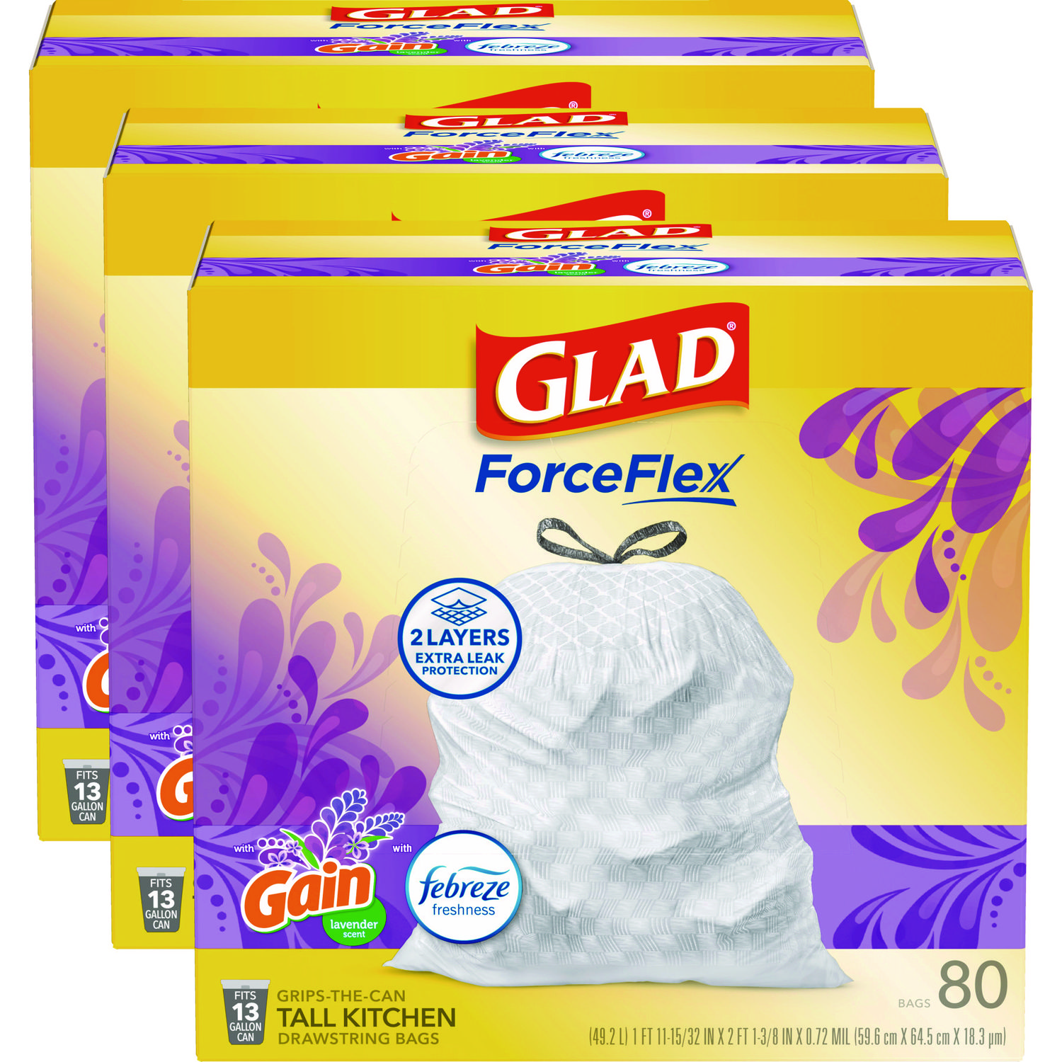 BAG,GLAD,ODRSHLD,LAV,13GL