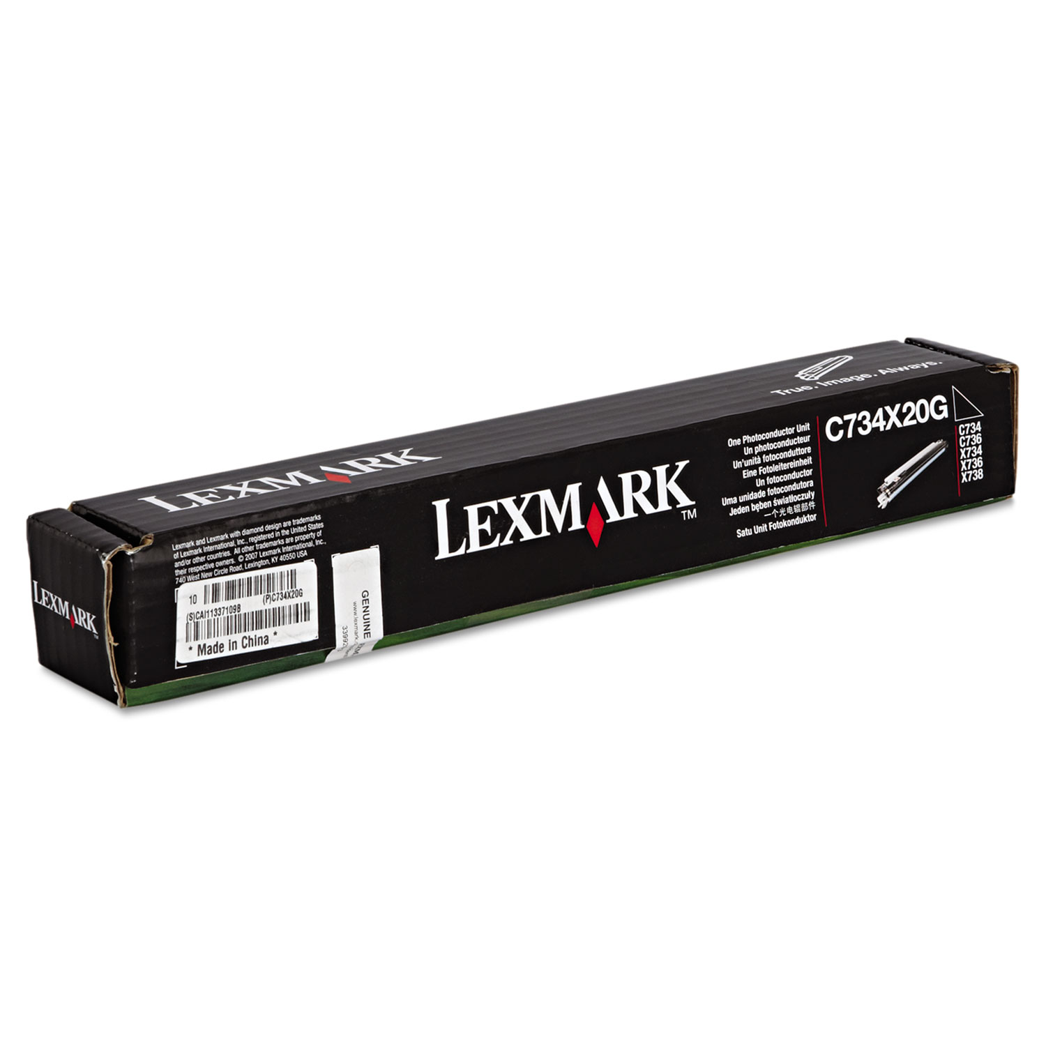 C734X20G Photoconductor Unit; Yield: 20,000 pages