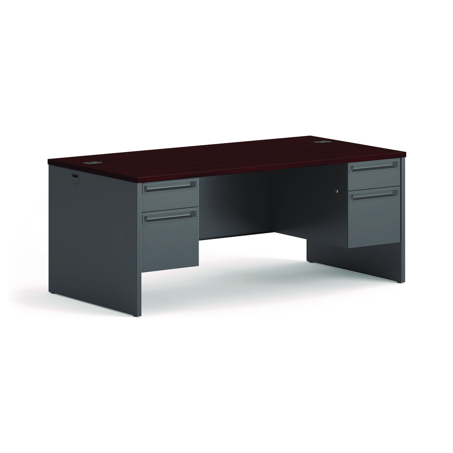 DESK,72X36,DBL PED,MY/CC