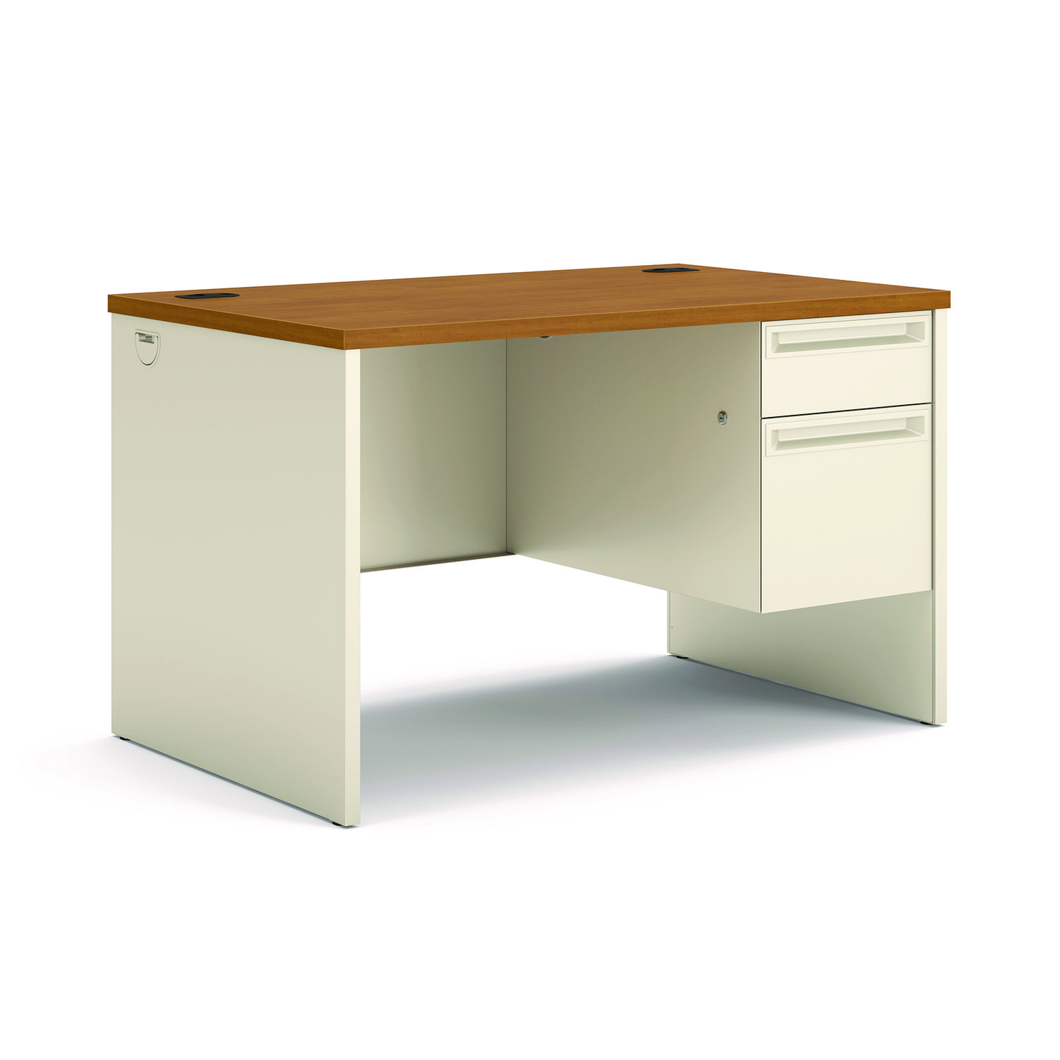 DESK,SGLPED,48",HARVEST