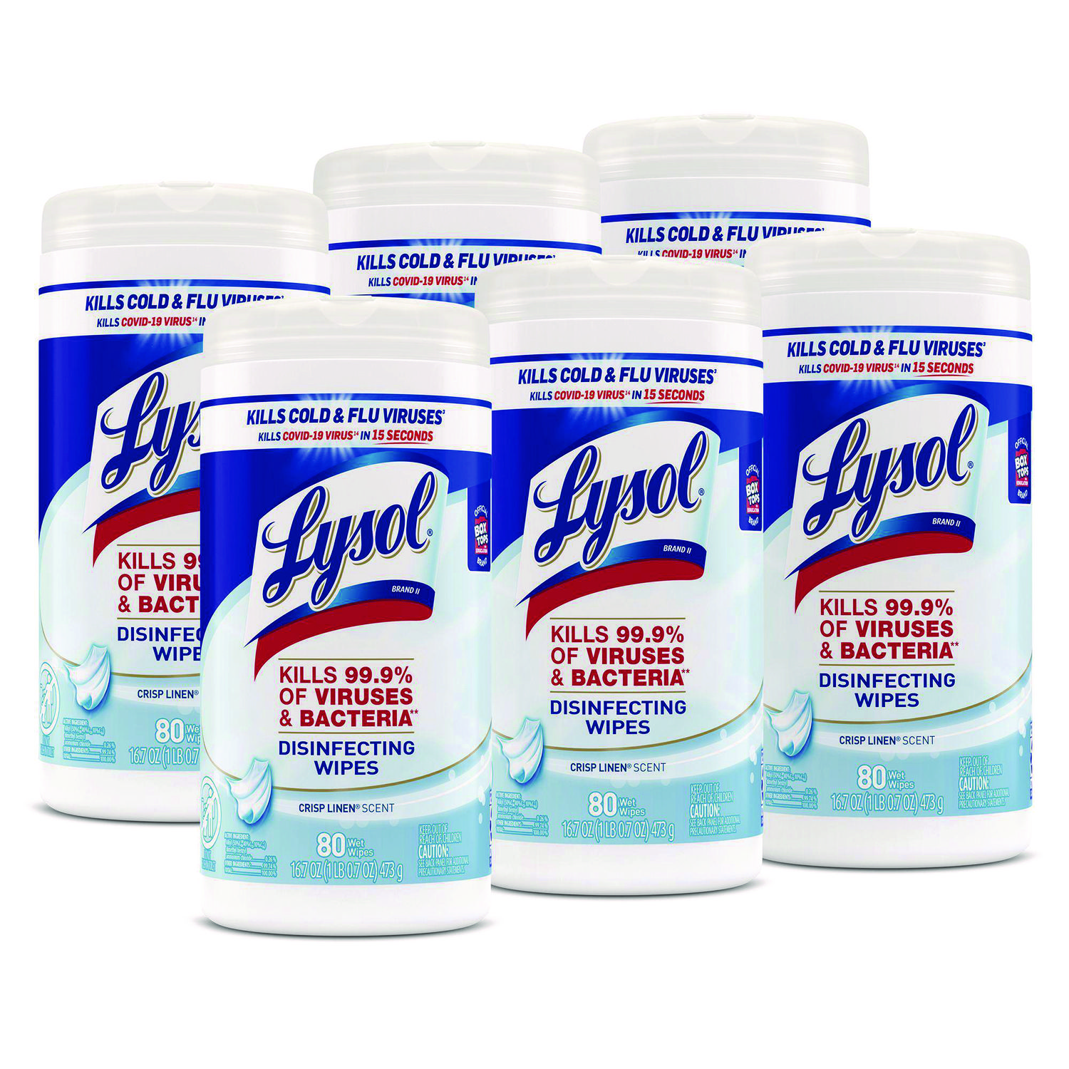 WIPES,DISINF,CLN SCENT,WH