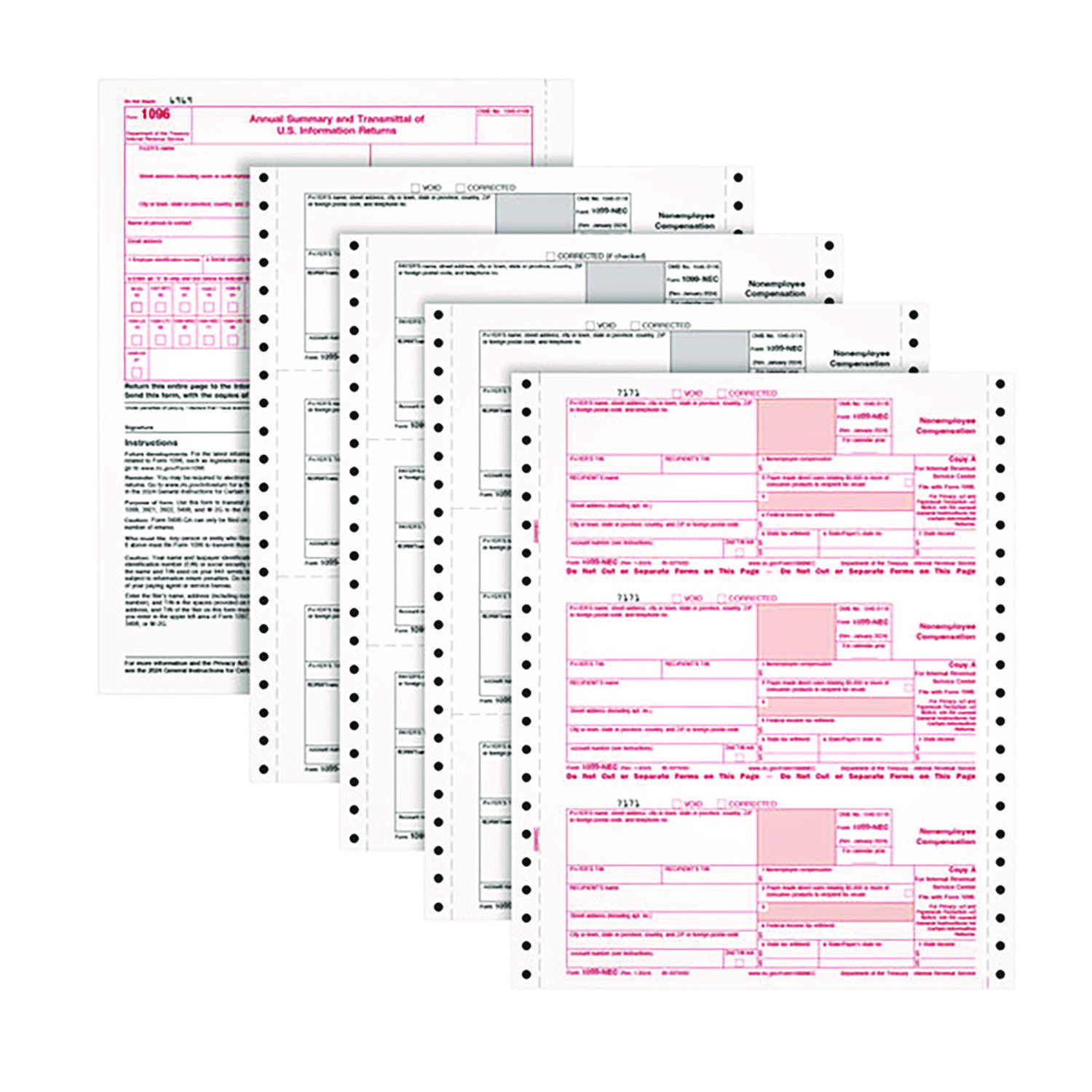FORM,1099-NEC,24/PK,WH