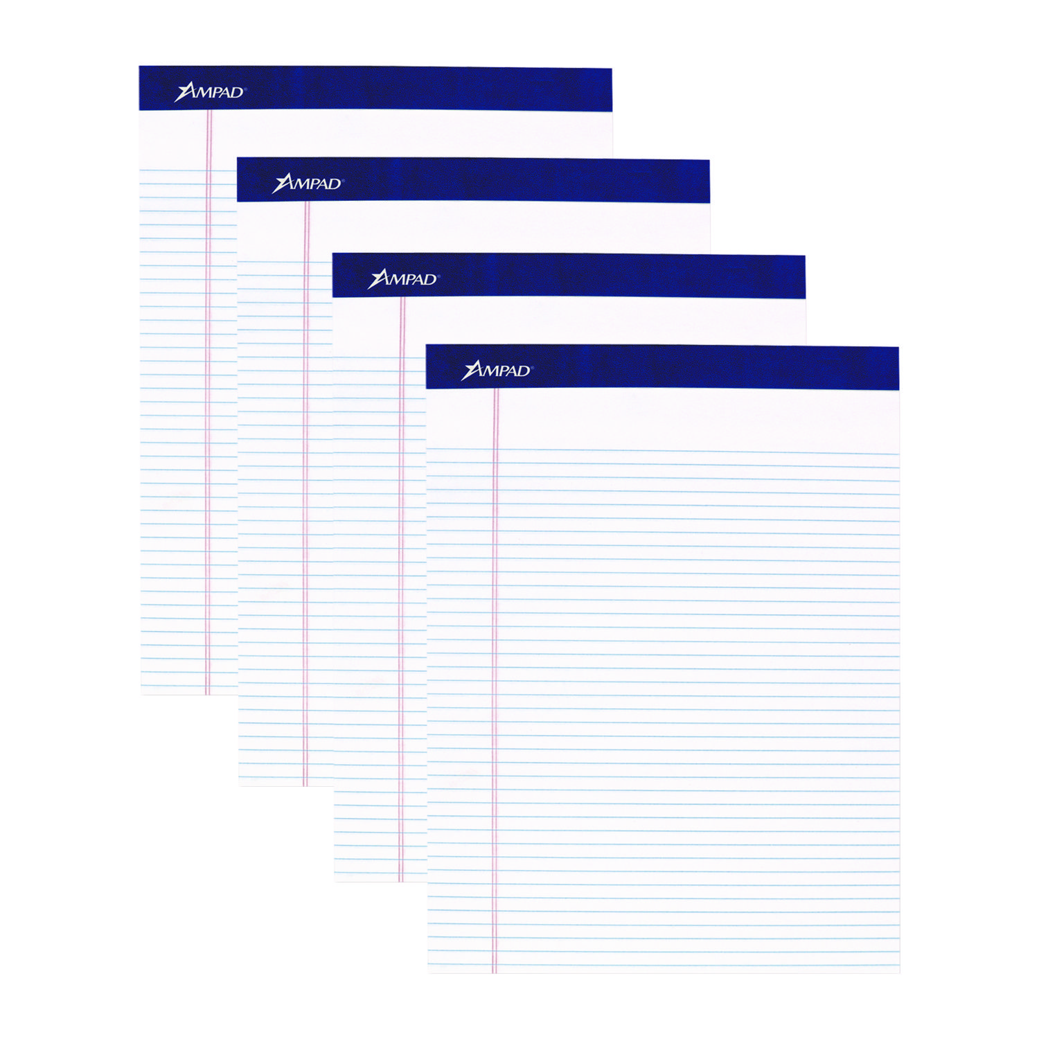 PAD,NRULED,LTR,4/PK,WH