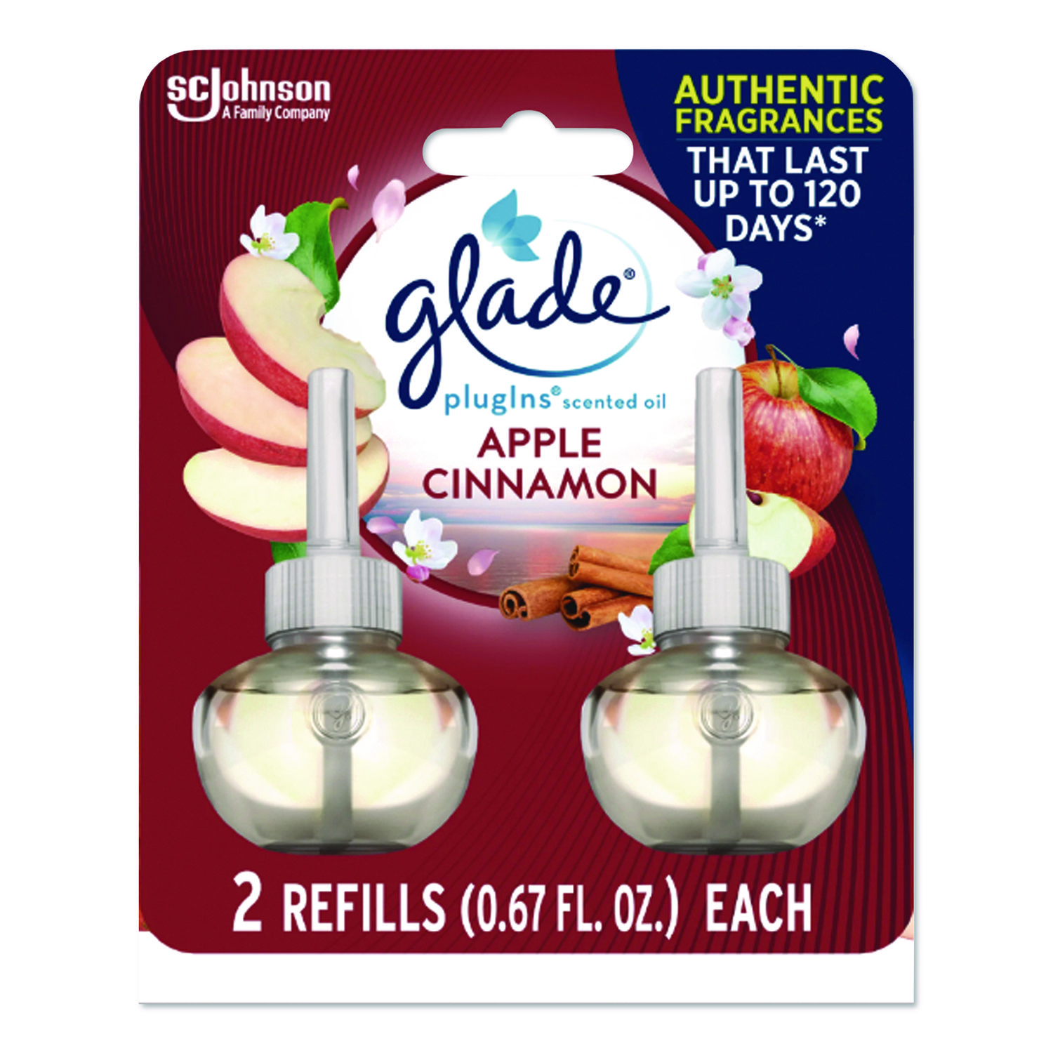 FRESHENER,APPL CINN,2/PK
