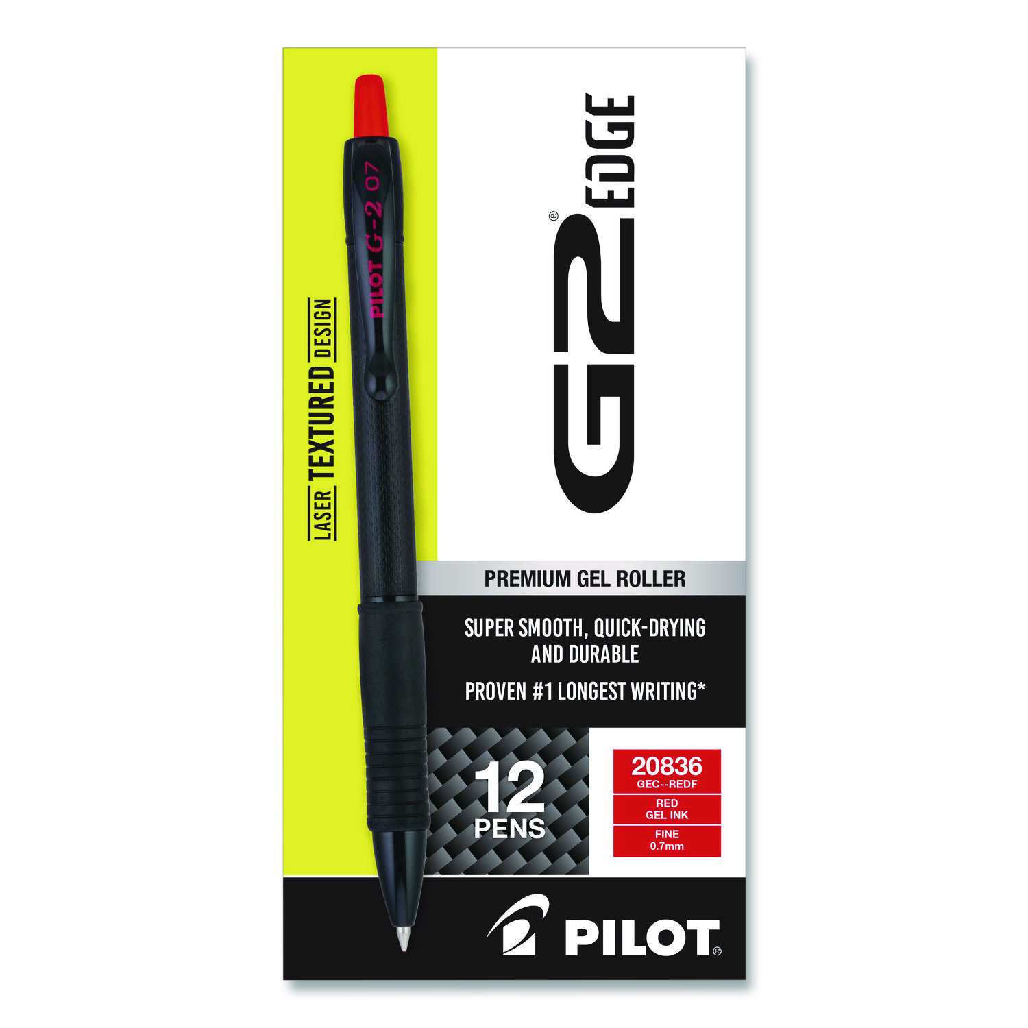 PEN,G2 EDGE,BLK/RED,BK