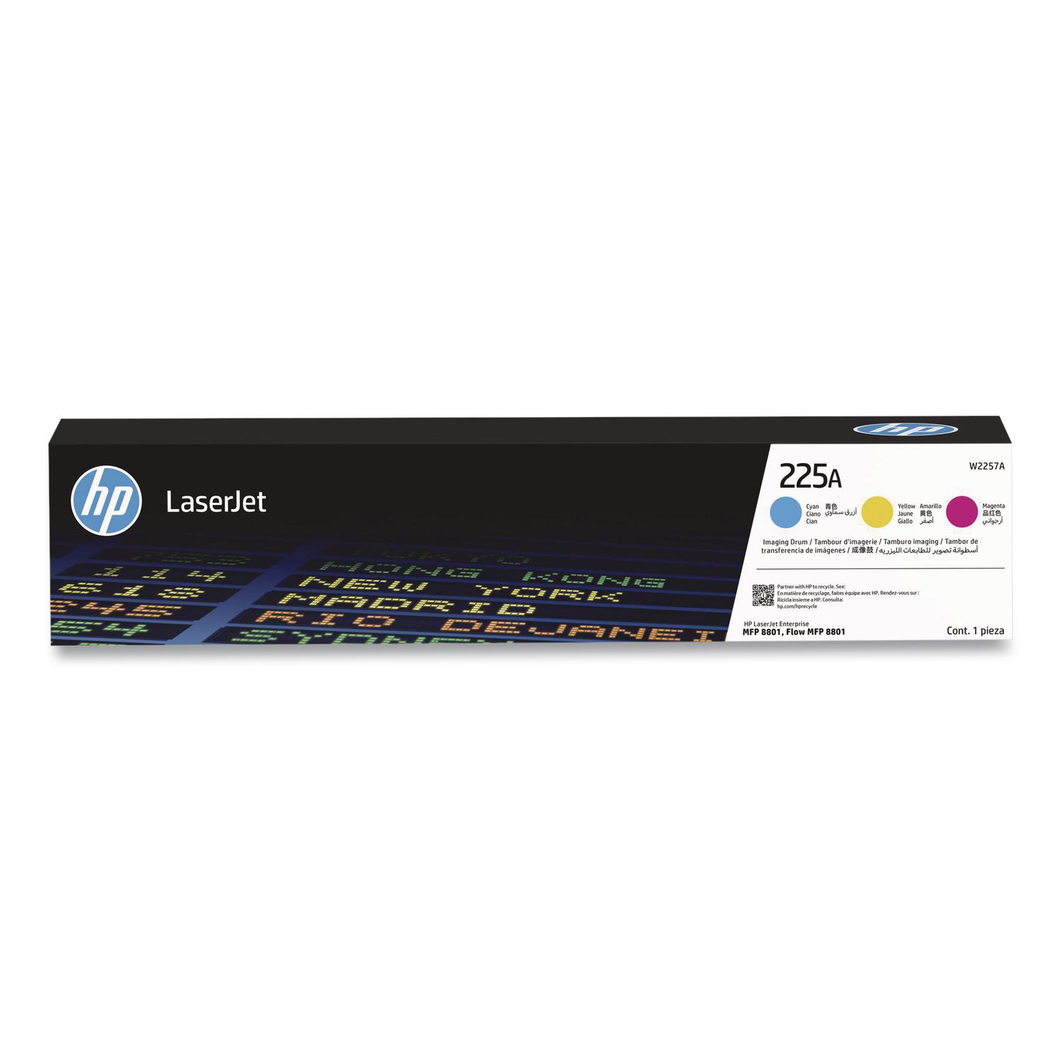 HP W2257A Drum, Cyan/Magenta/Yellow, Page Yield 240,000 pages