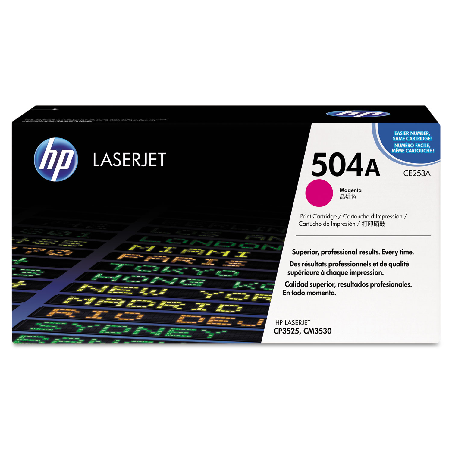 HP 504A Magenta Print Cartridge; Yield 7,000 pages