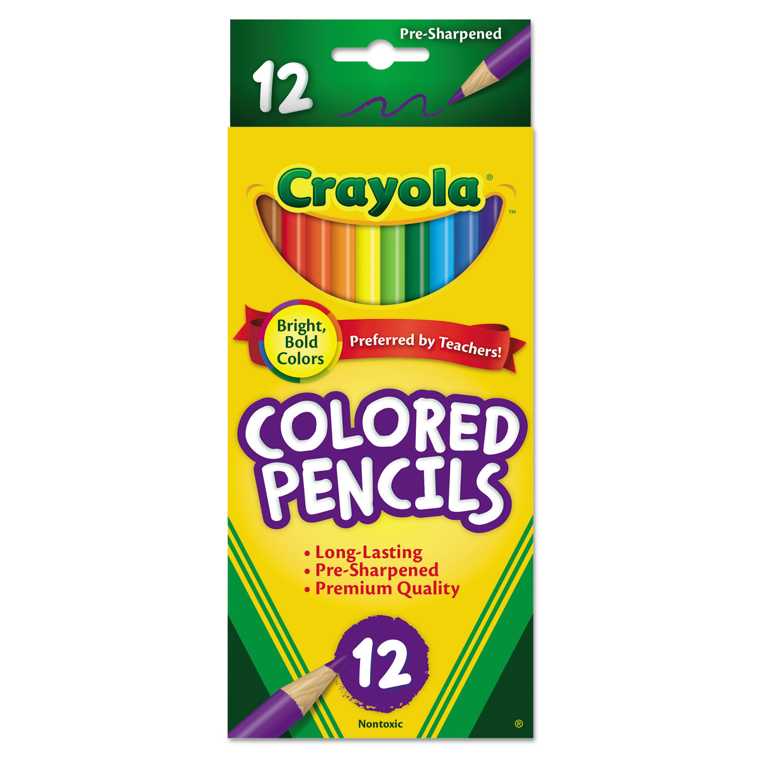 PENCIL,CRAYOLA,LONG,12/ST