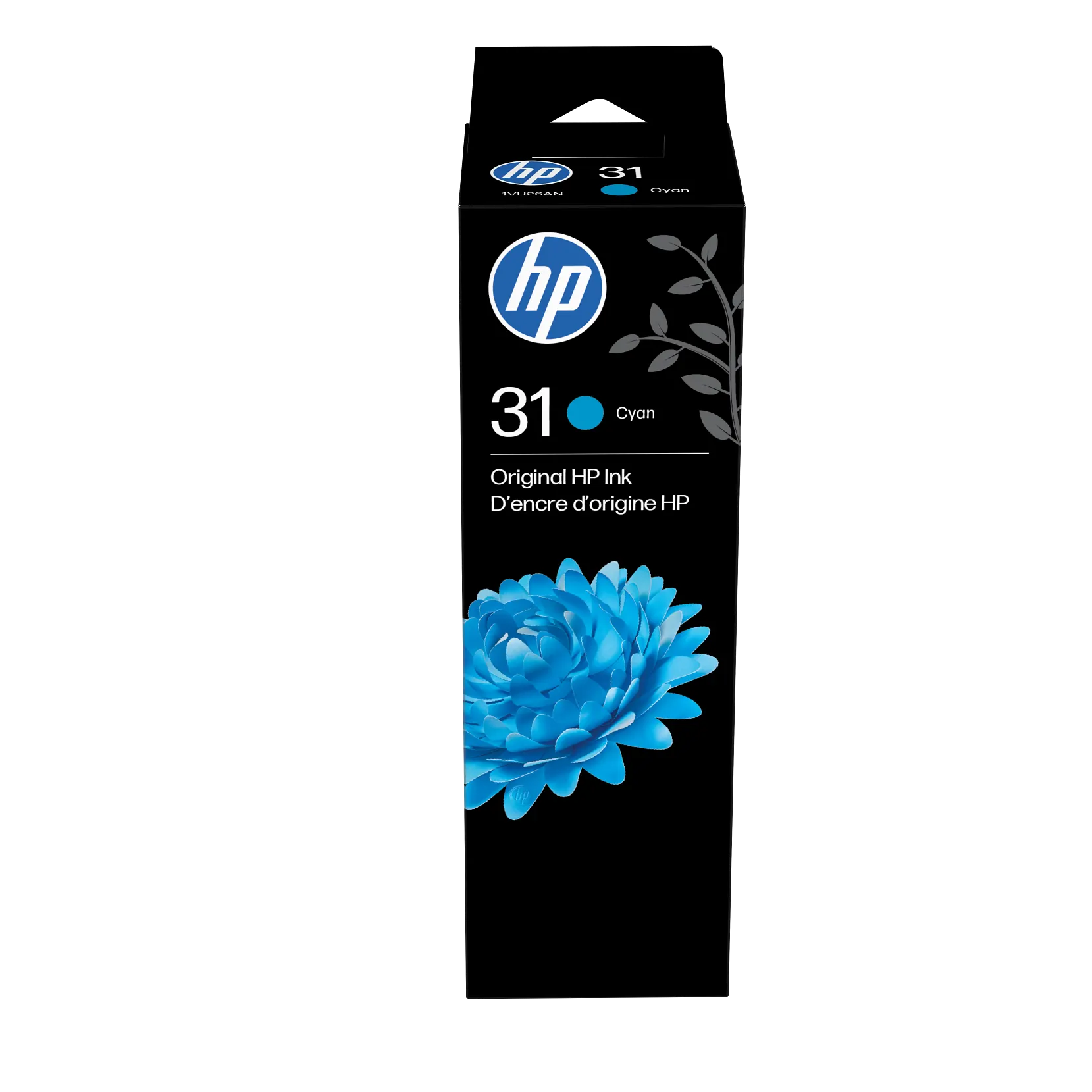 HP 31 Cyan Ink Bottle 1VU26AN HP 31 70-ml Cyan Ink Bottle; Yield 8,000 pages