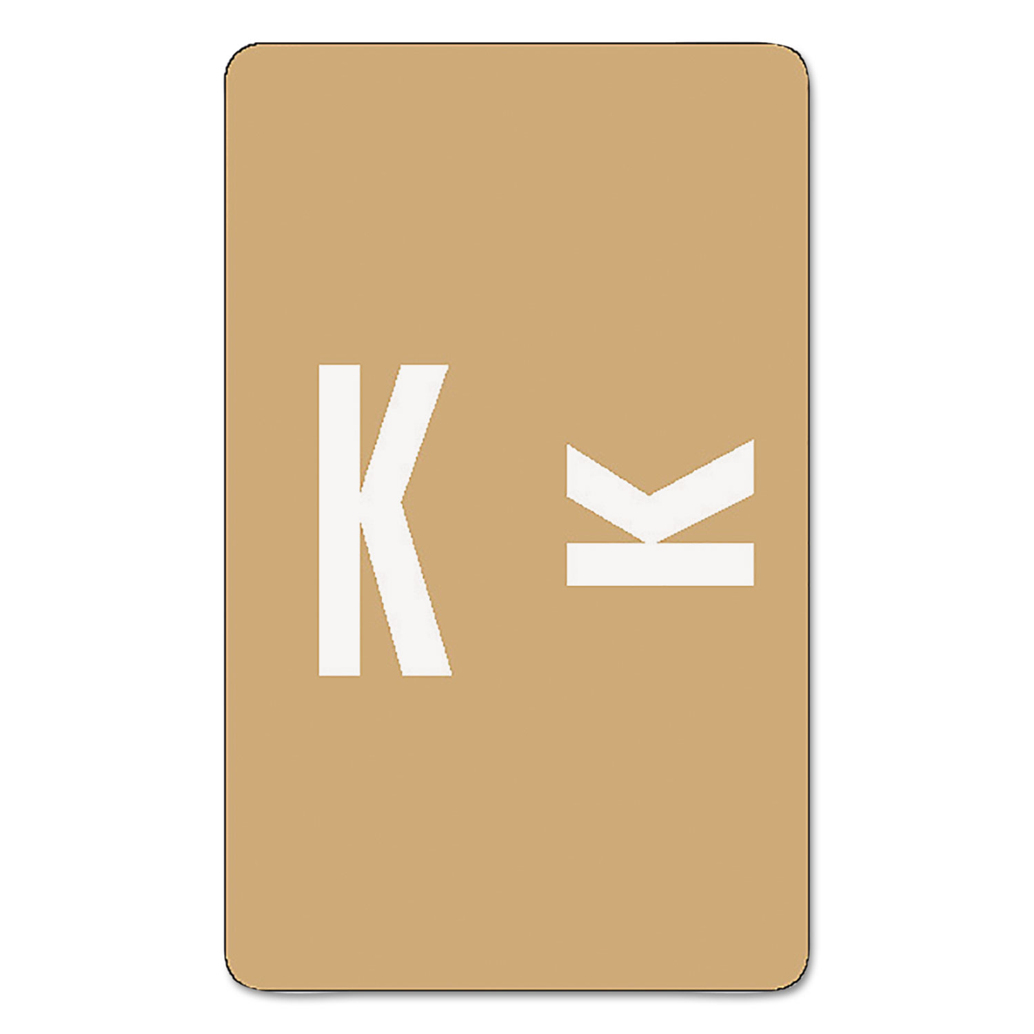 LABEL,FLDR,LETTER-K,1C/PK