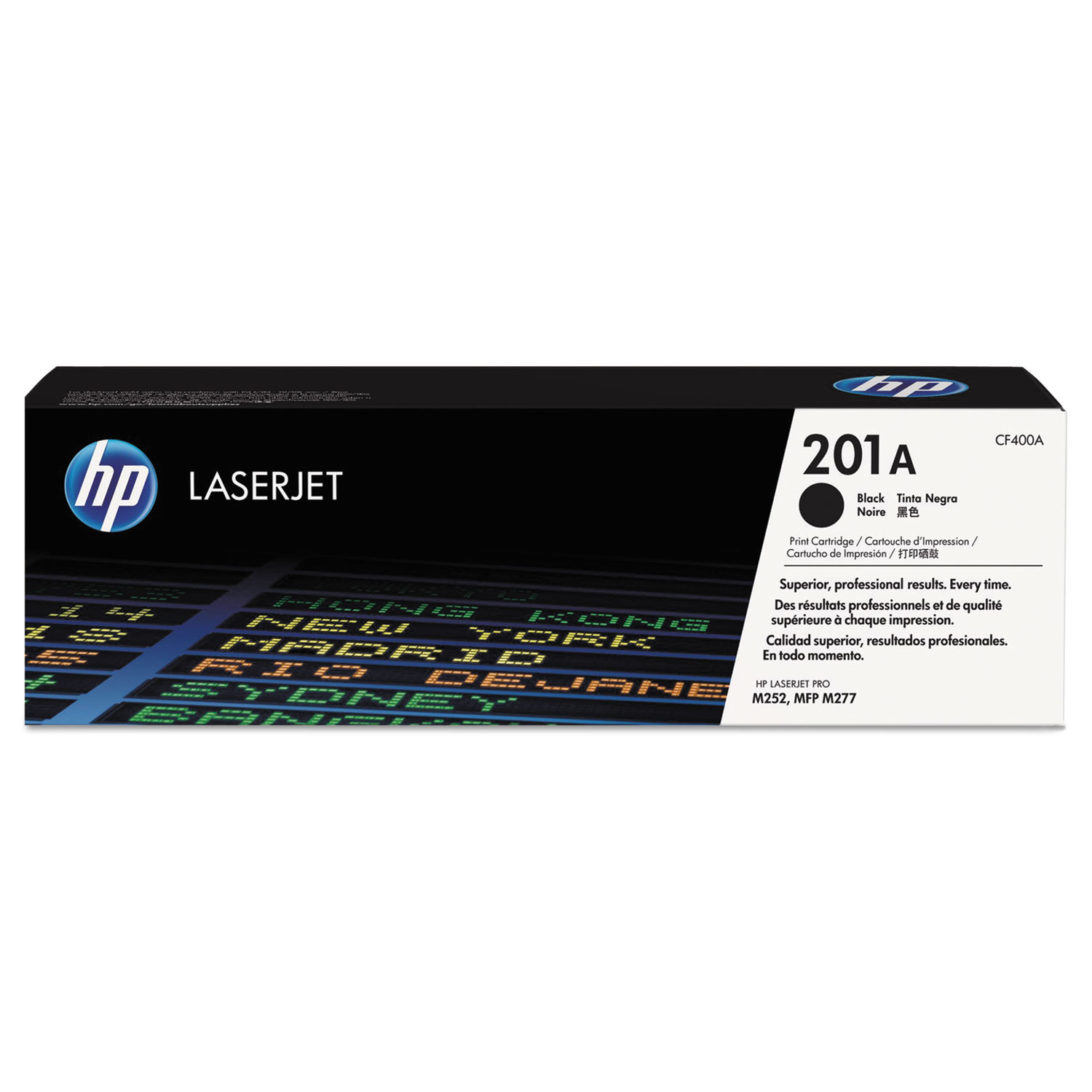 HP 201A Black Toner Cartridge; Yield: 1,500 pages