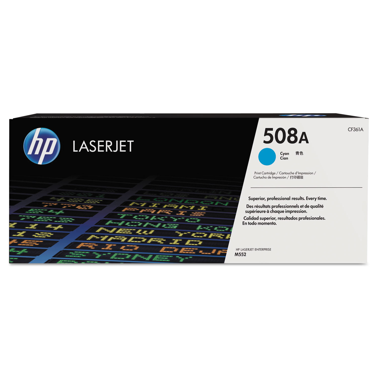 HP 508A Cyan Toner Cartridge; Yield: 5,000 pages