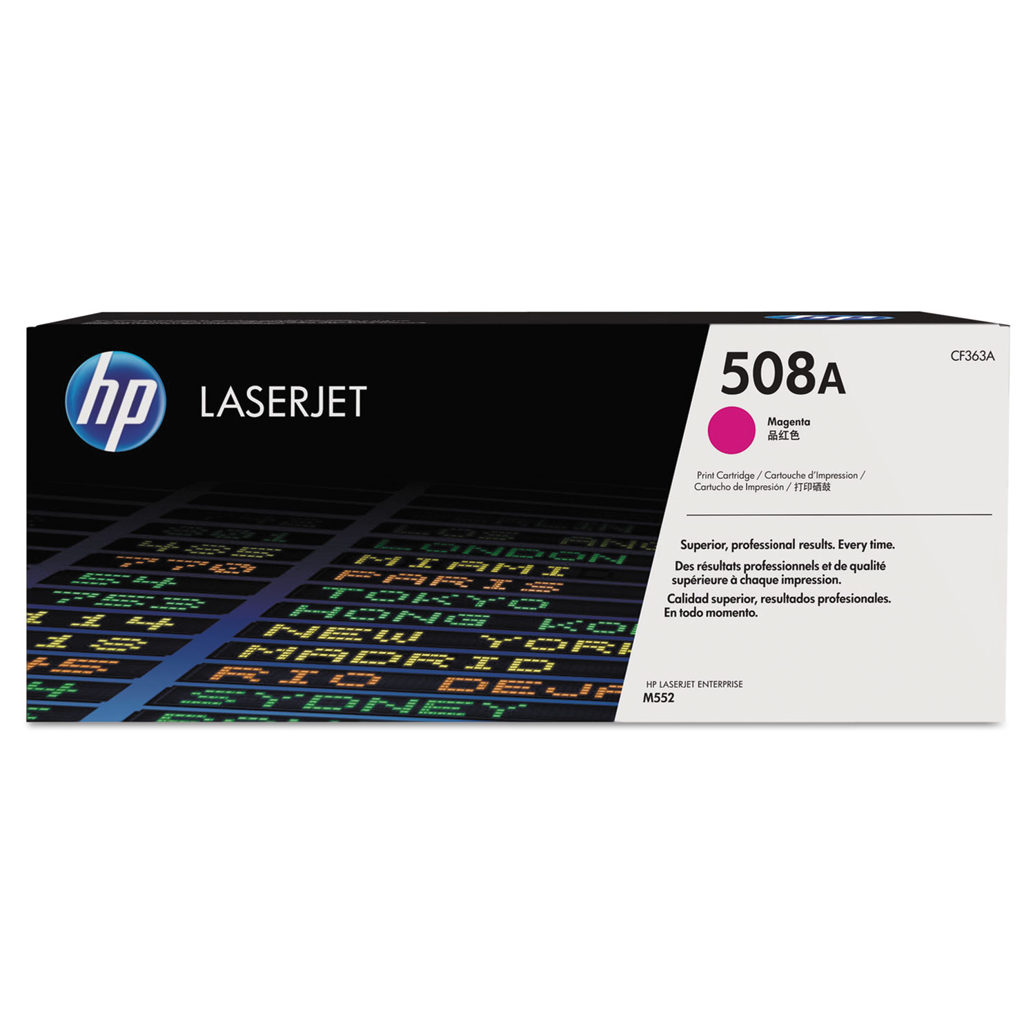 HP 508A Magenta Toner Cartridge; Yield: 5,000 pages