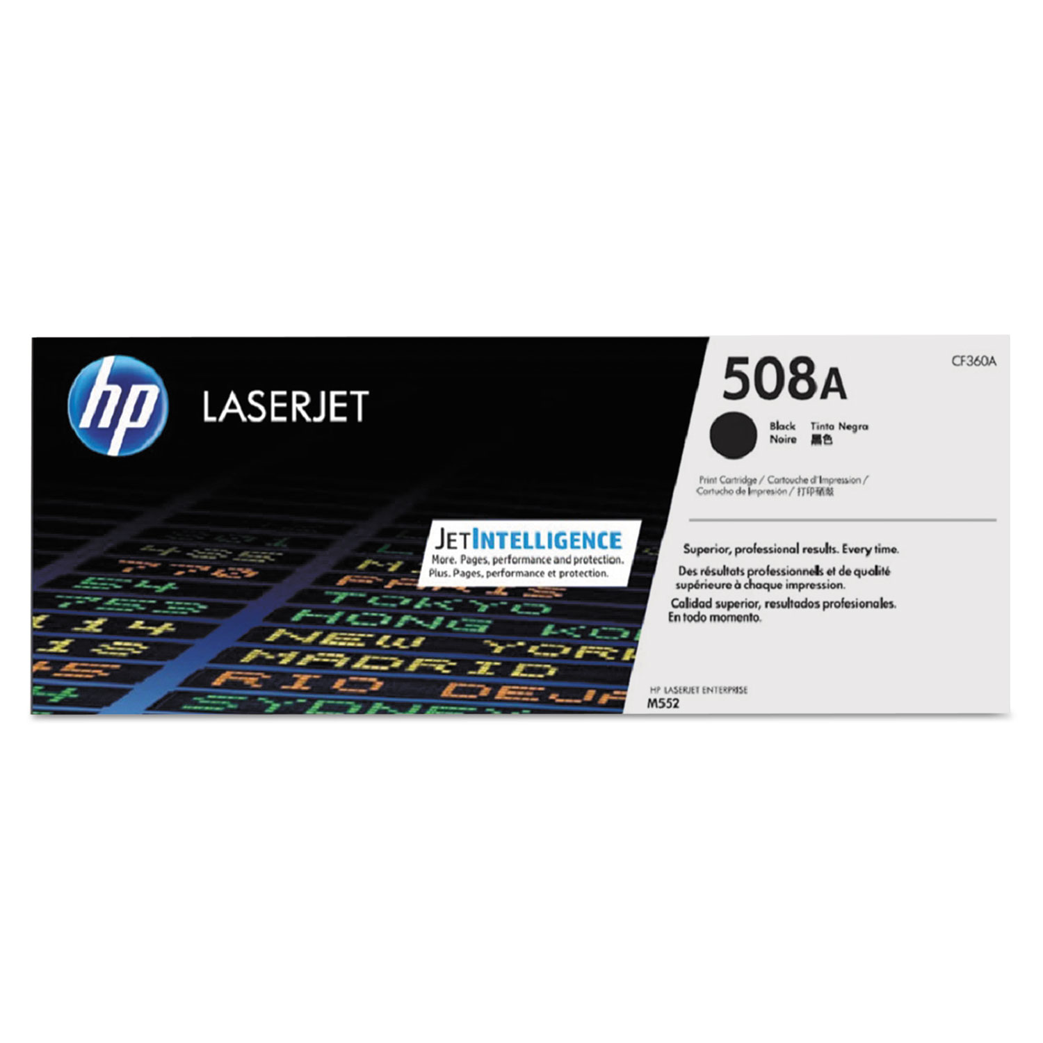 HP 508A Black Toner Cartridge; Yield: 6,000 pages