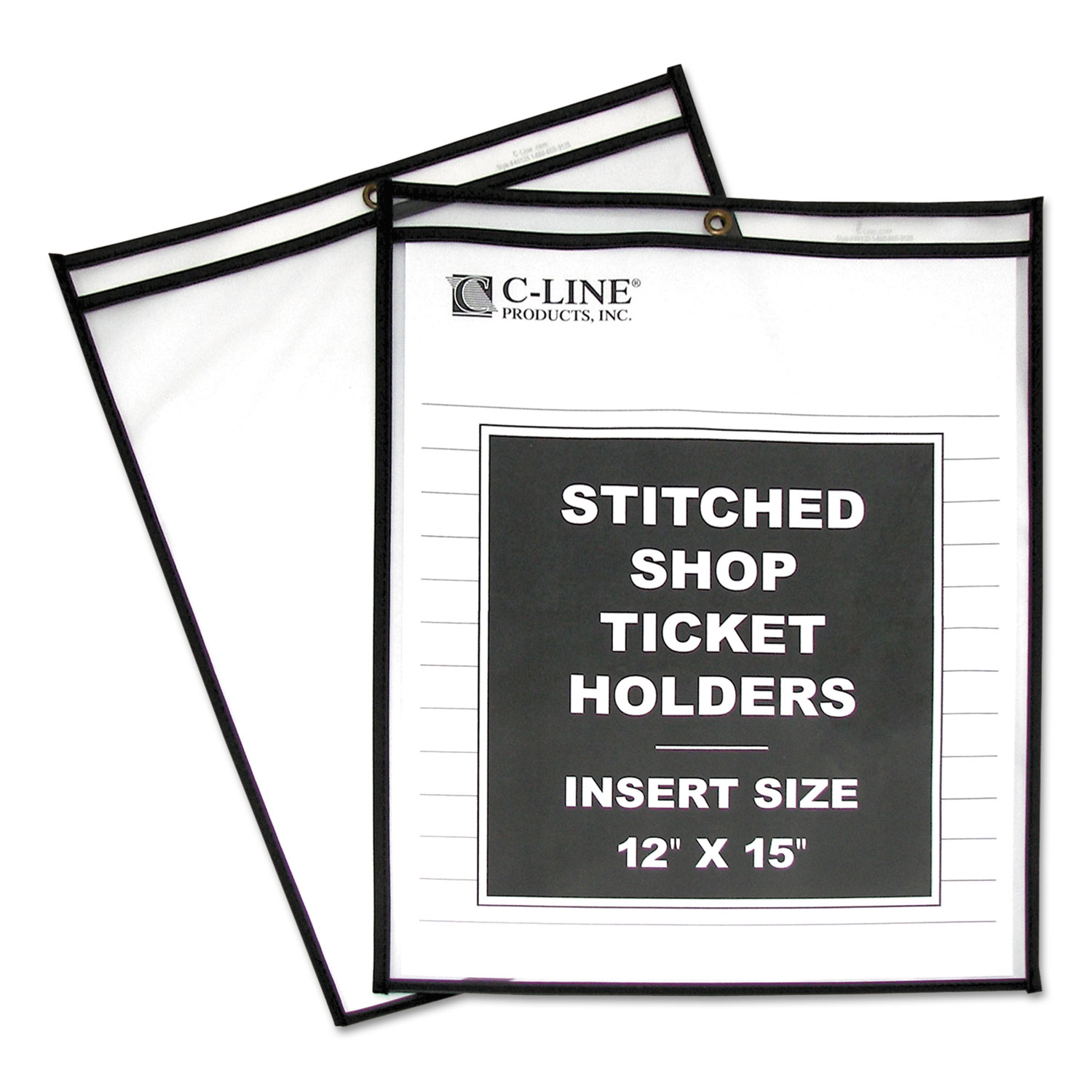 HOLDER,SHOP,TKT,12X15,CLR