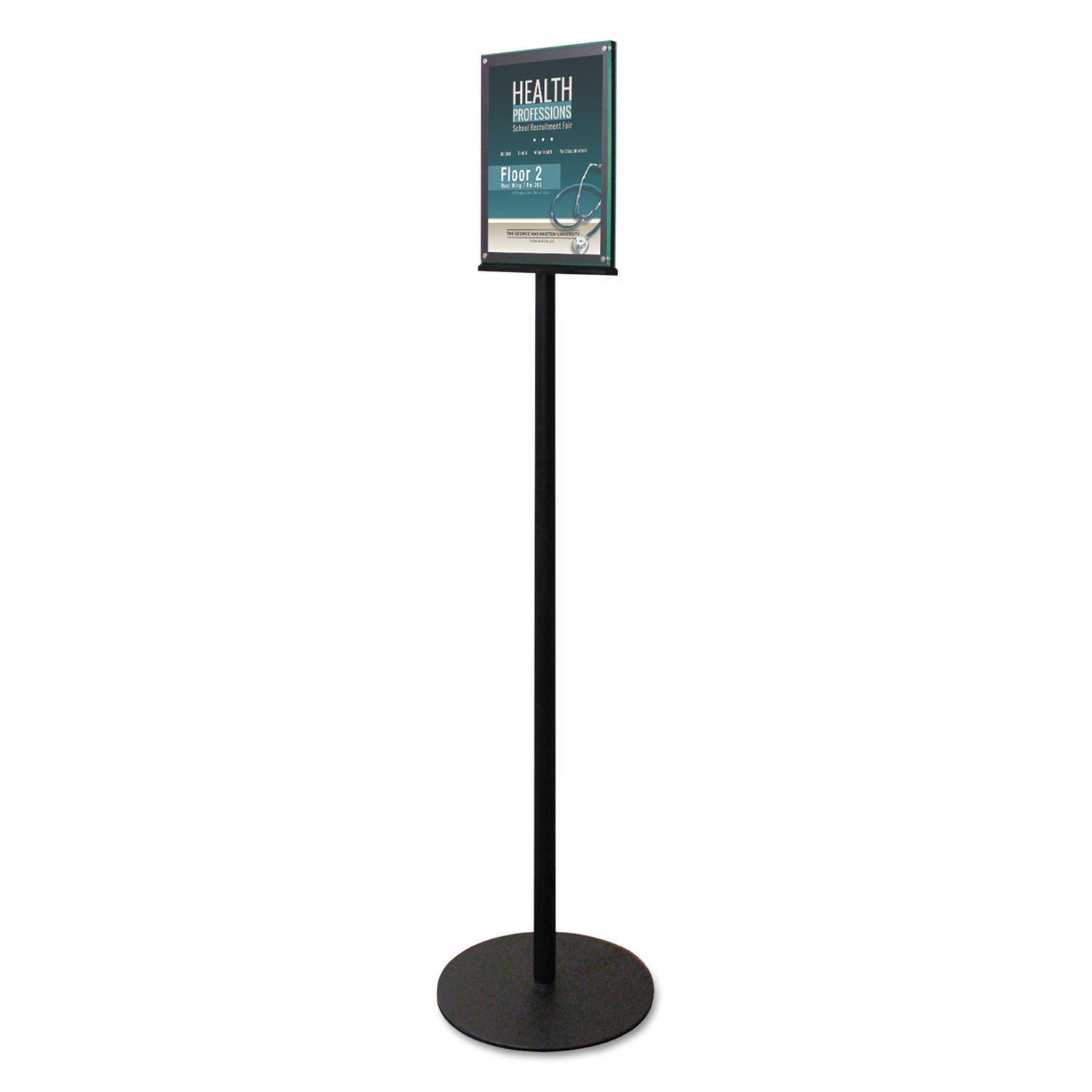 SIGN,8.5X11DUALMAGNET,BK