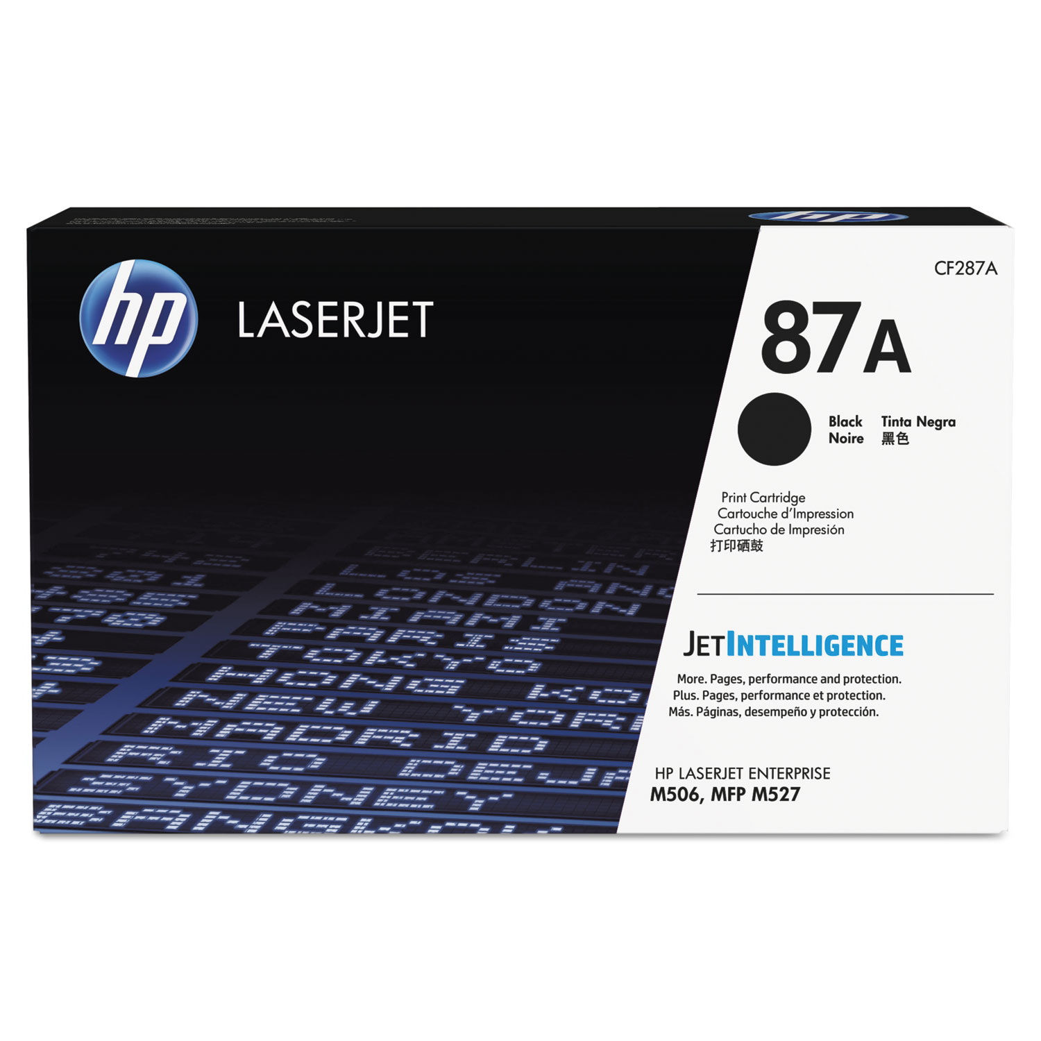 HP 87A Black Toner Cartridge; Yield: 9,000 pages