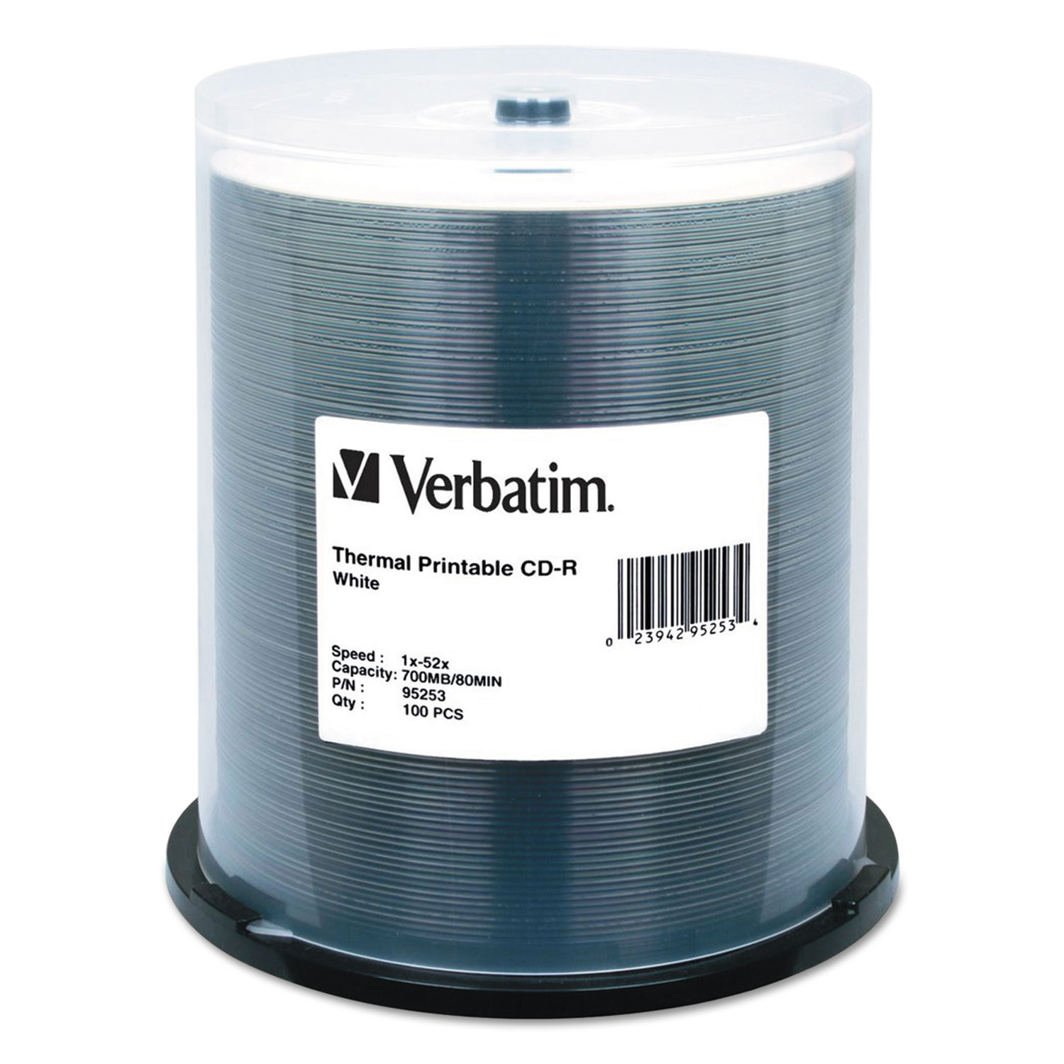 DISC,CDR 52,100PK SPDL,WH