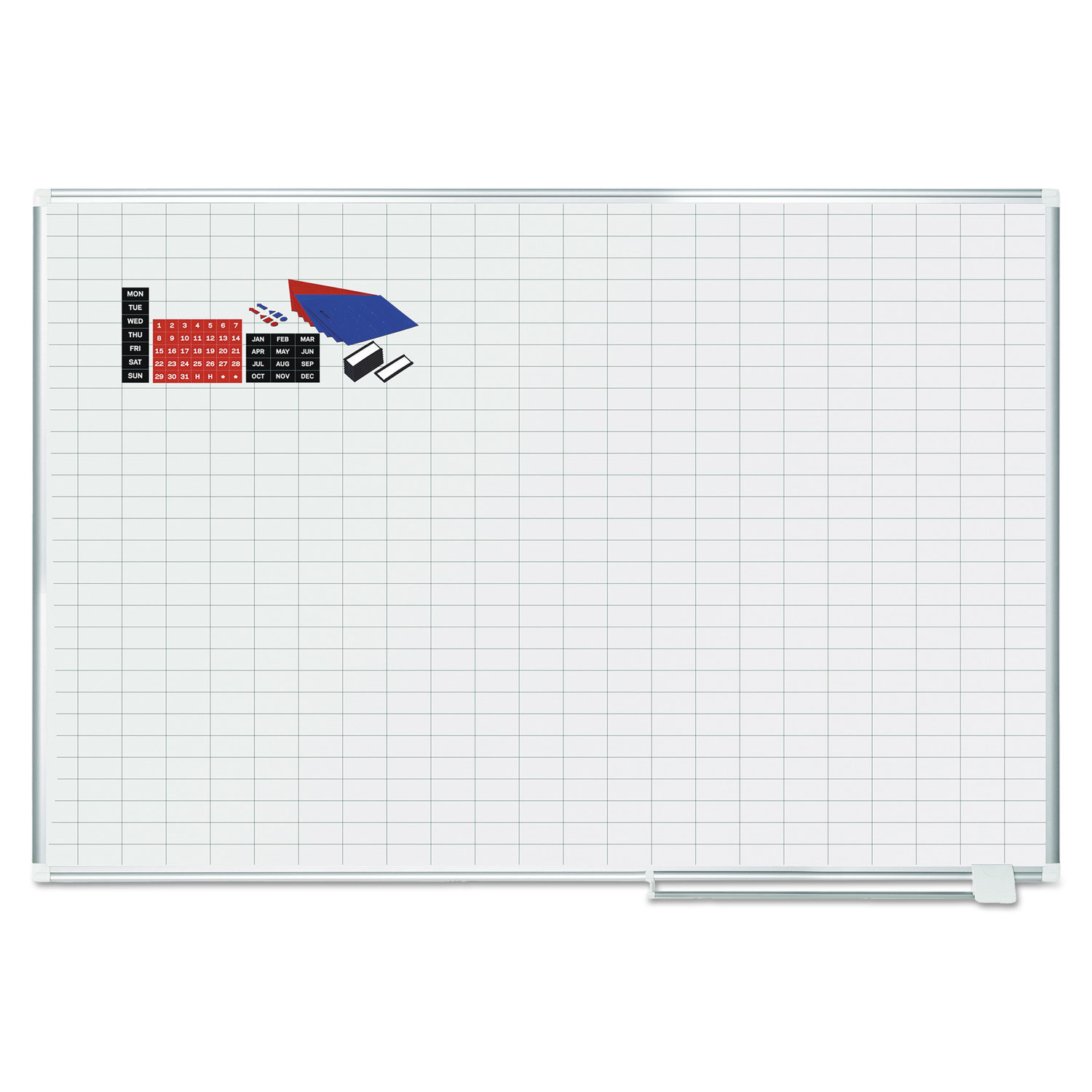 BOARD,PLNR,72X48 GRID,WH