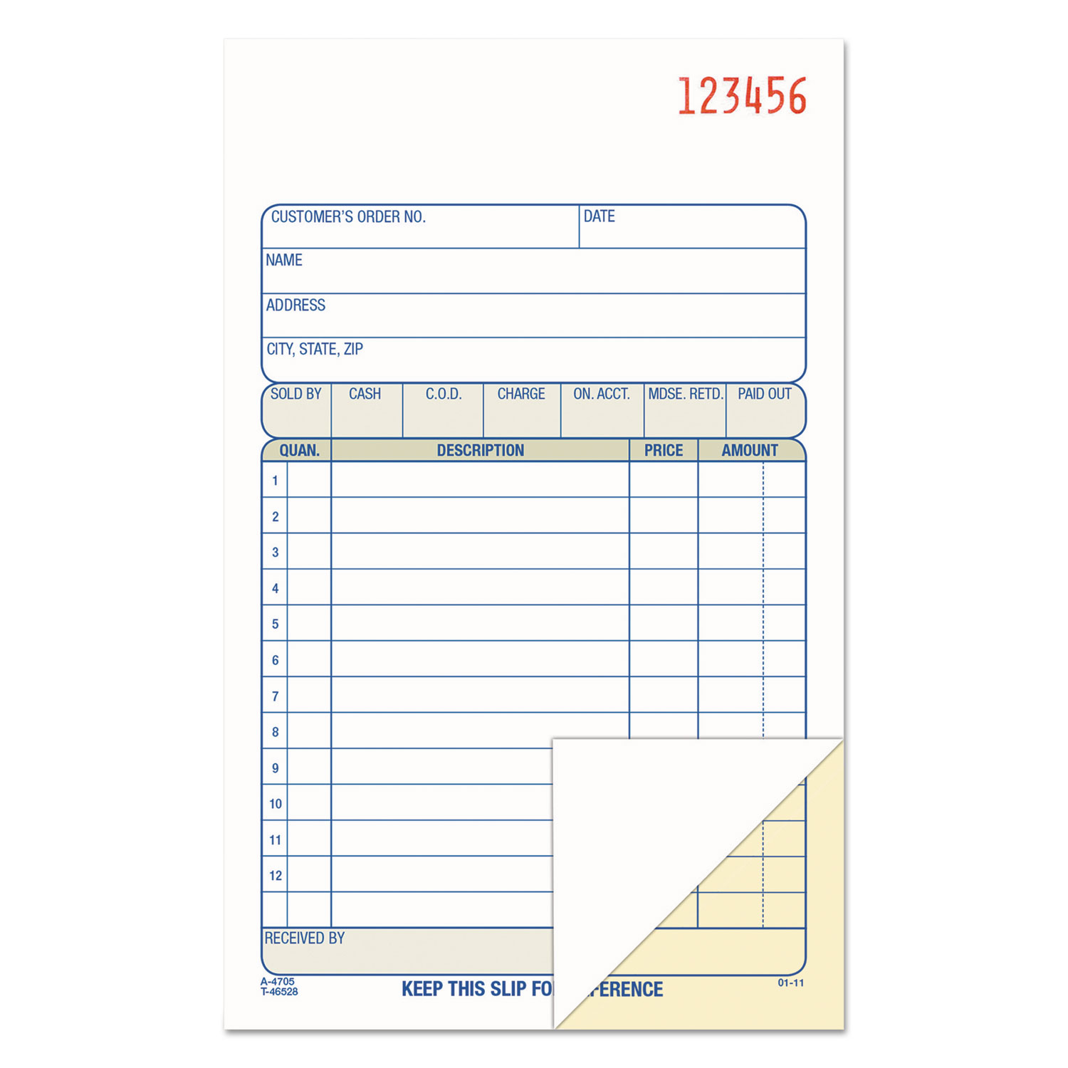 BOOK,SALES,2PT,4X7,50/ST