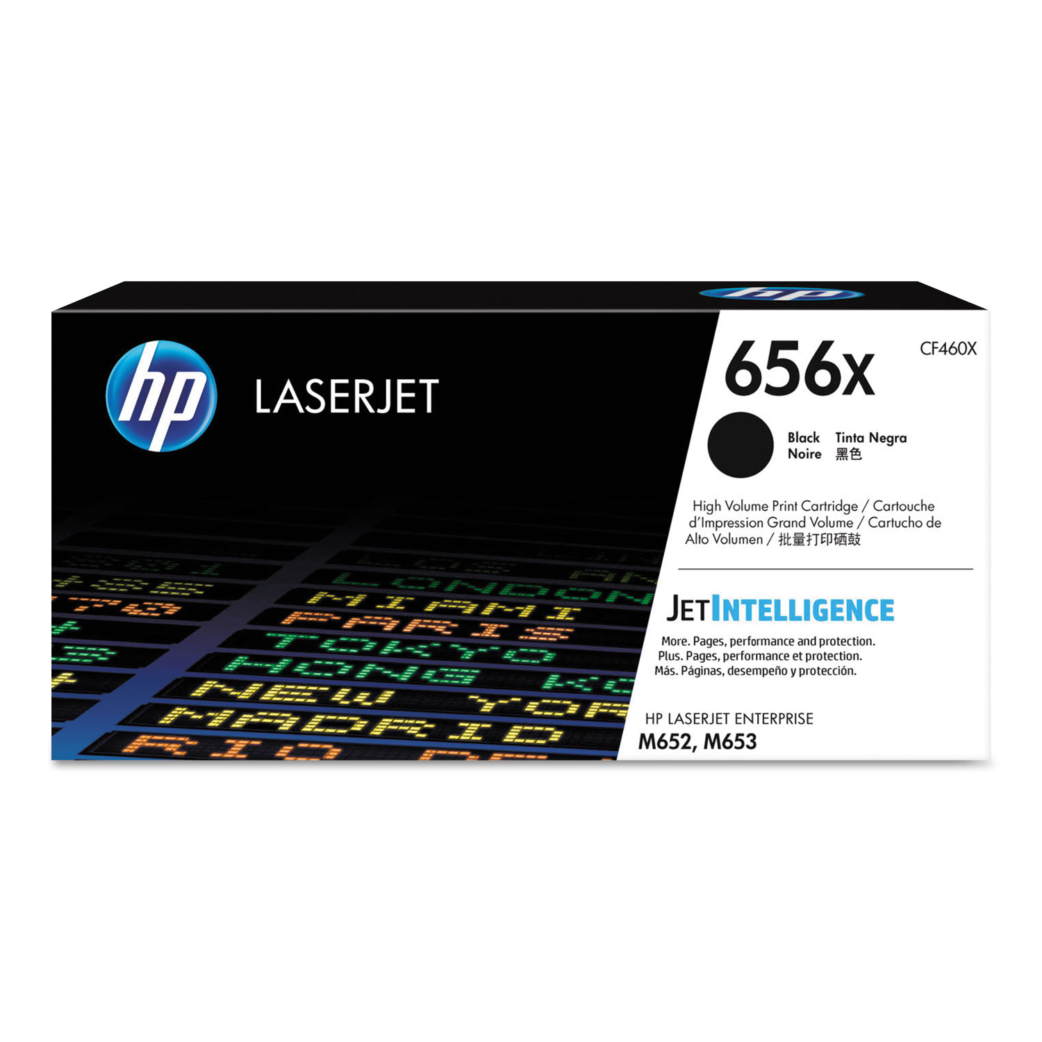 HP 656X High Yield Black Toner Cartridge; Yield: 27,000 pages