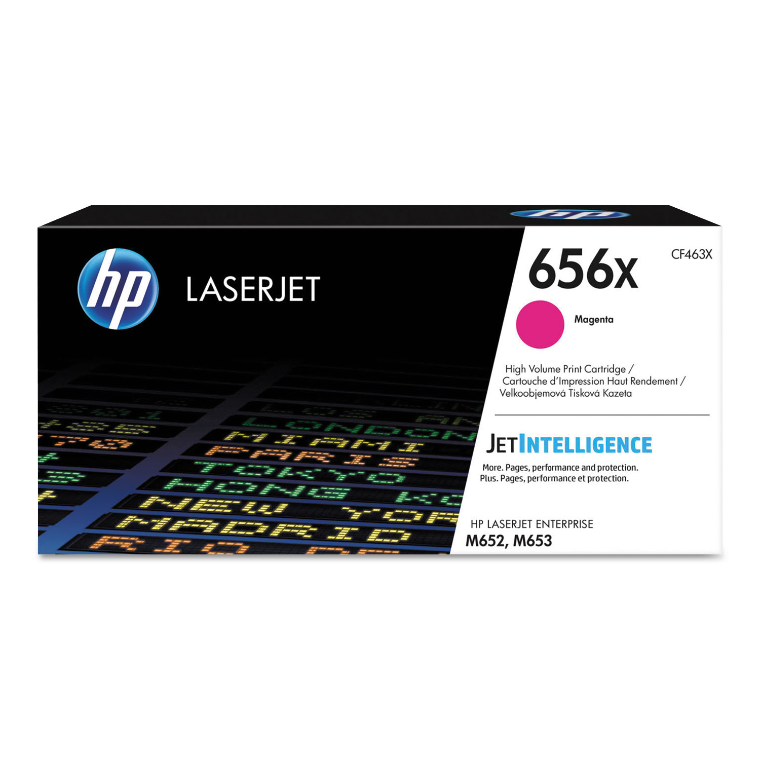 HP 656X High Yield Magenta Toner Cartridge; Yield: 22,000 pages