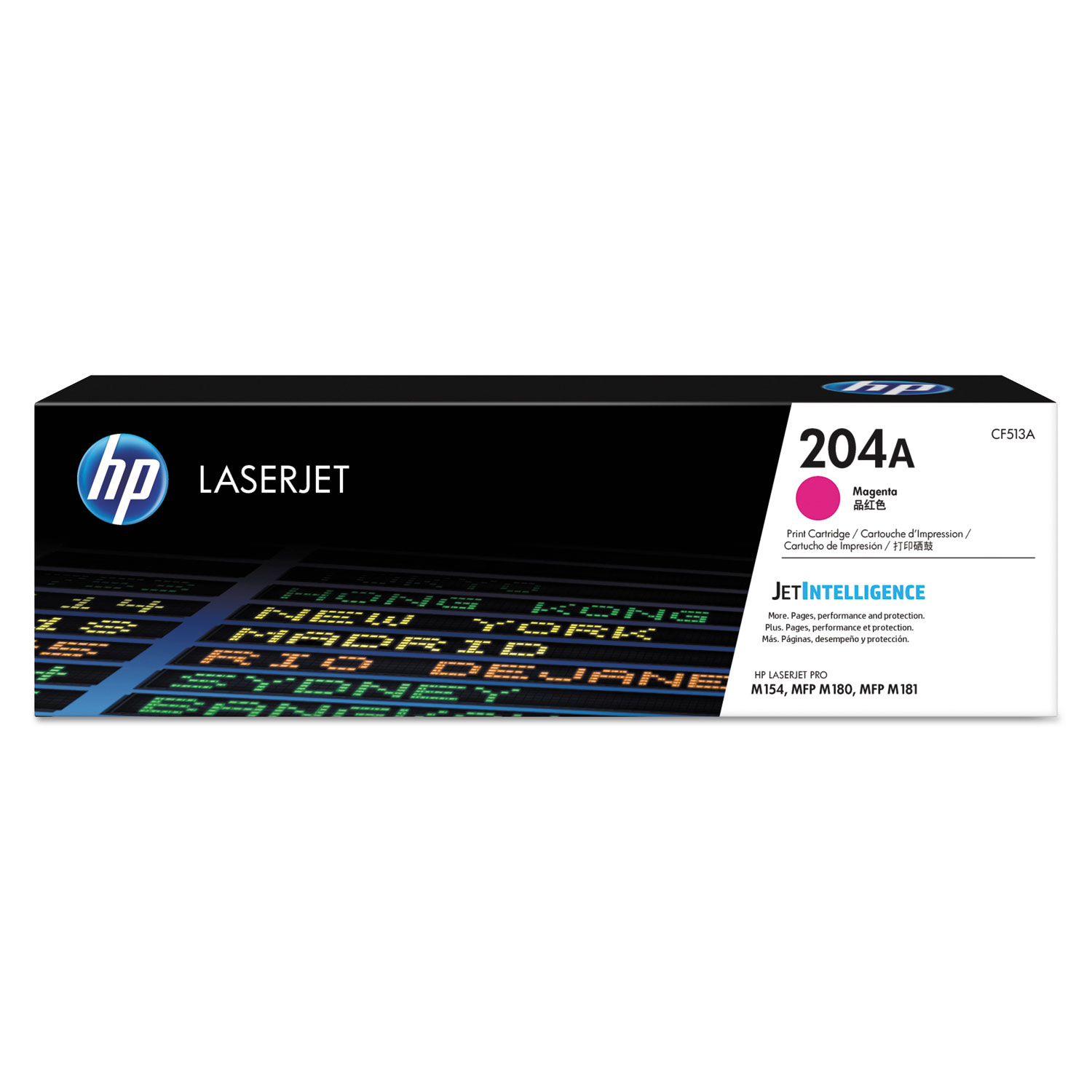 HP 204A (CF513A) Magenta Original LaserJet Toner Cartridge (900 Yield)