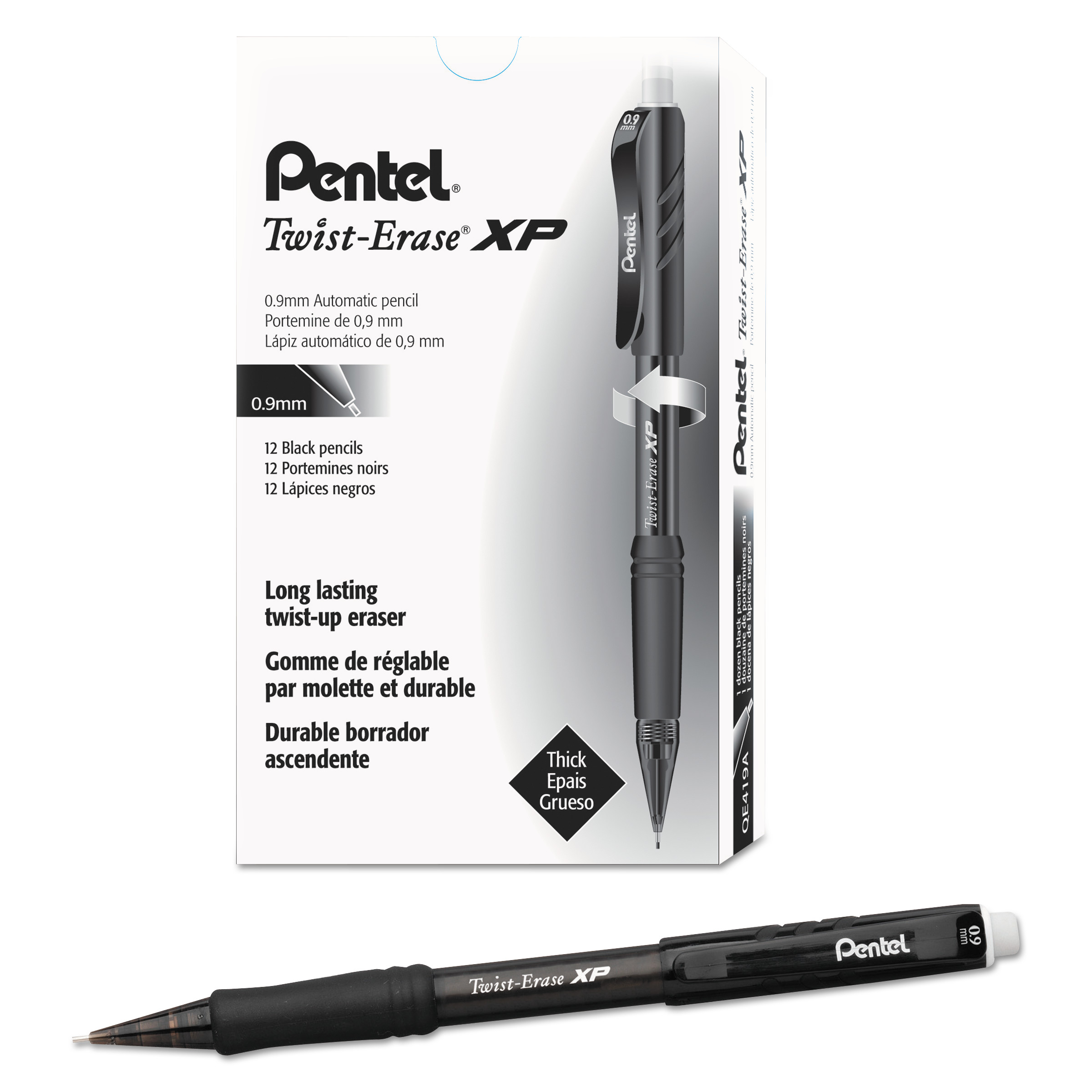 PENCIL,AUTO,0.9MM,BK