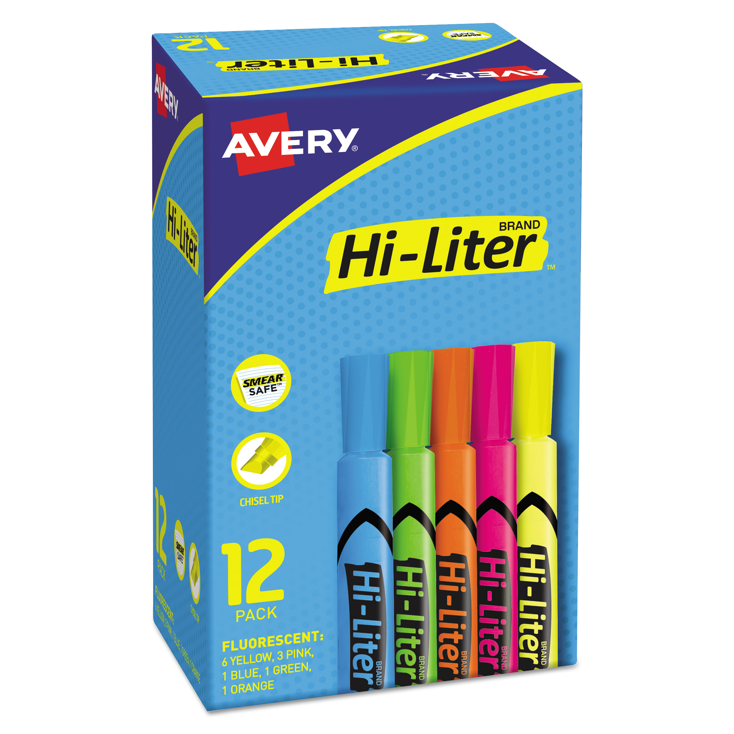 HILIGHTER,DSK,12/PK,FLAST