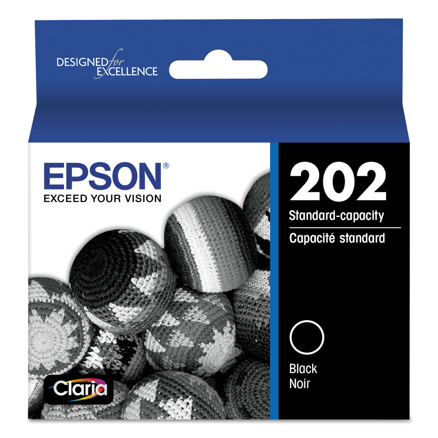 Epson 202 Black Ink Cartridge; Yield: 210 pages