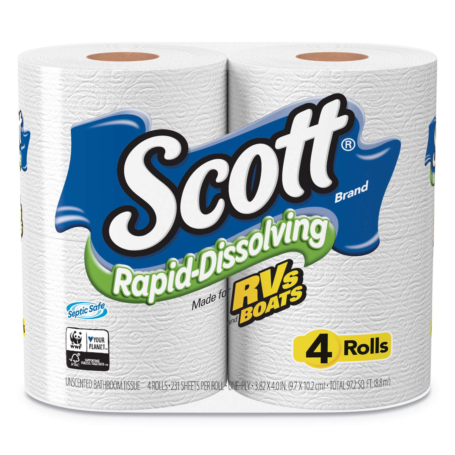 TISSUE,COMFORT,WH,4PK/CT