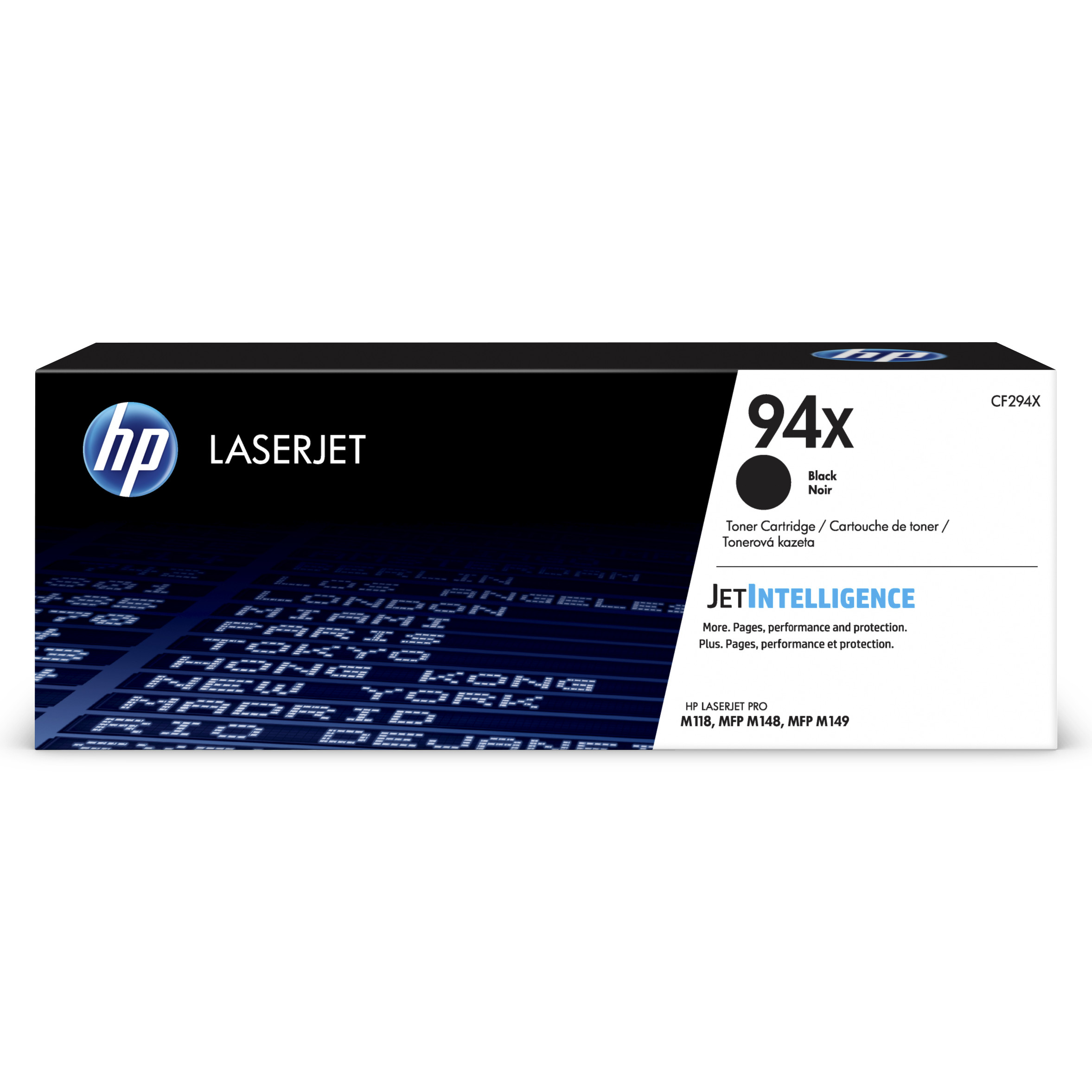 HP 94X High Yield Black Toner Cartridge; Yield: 2,800 pages
