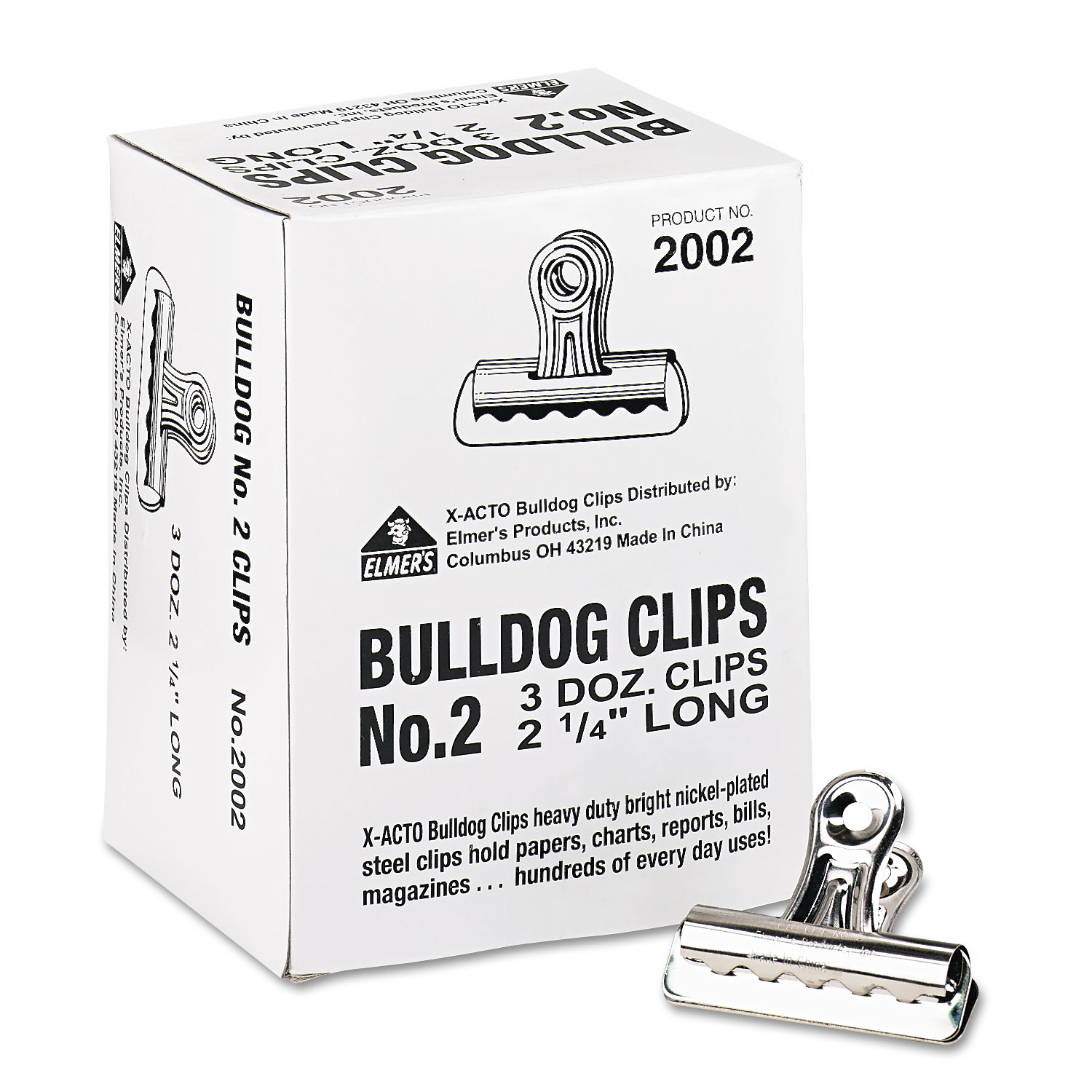 CLIP,BULLDOG,2-1/4 INCH