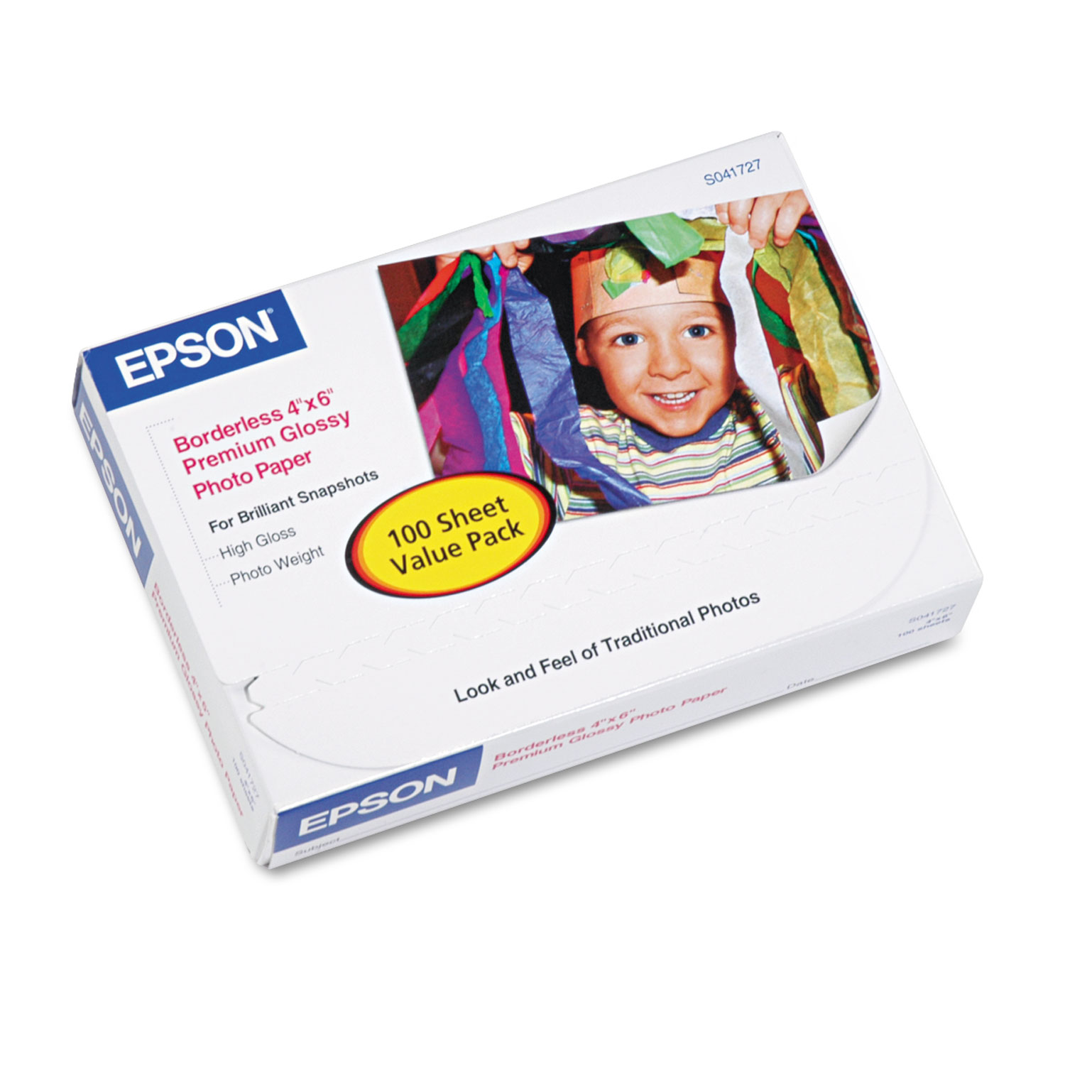 Premium Photo Paper Glossy, Borderless: 4" x 6", 100 Sheets