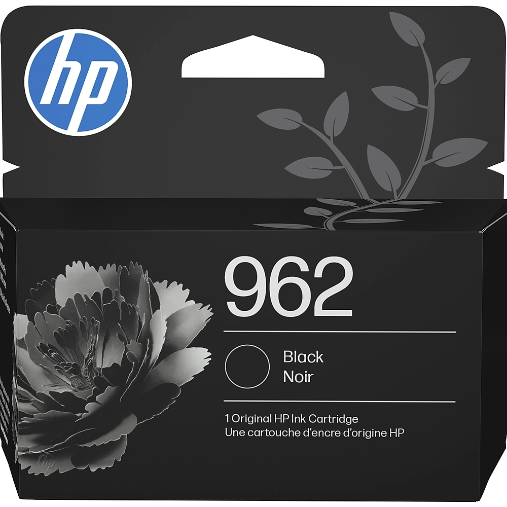 HP 962 Black Ink Cartridge; Yield: 1,000 pages