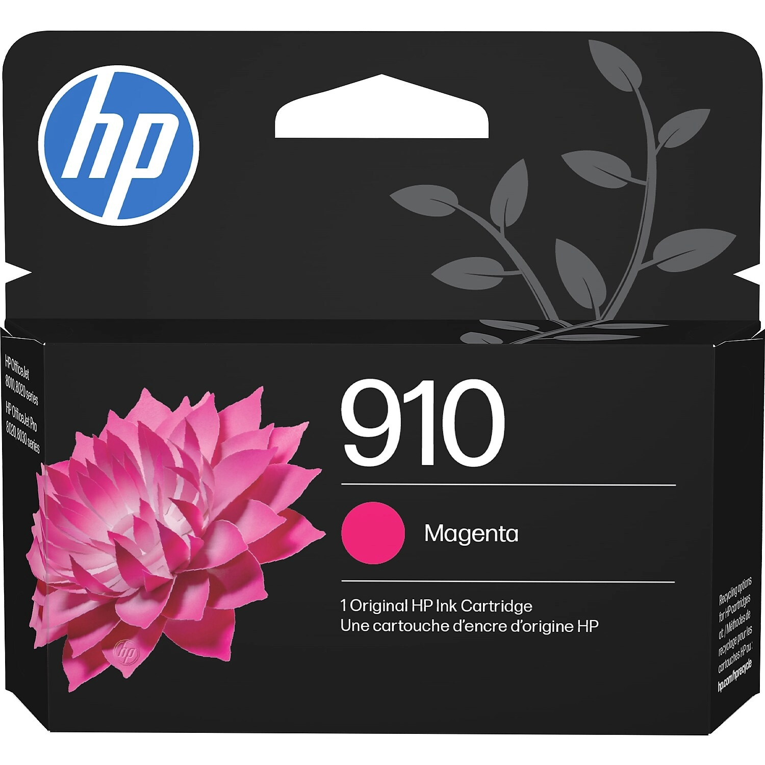 HP 910 Magenta Ink Cartridge (3YL59AN) HP 910 Magenta Ink Cartridge; Yield: 315 pages