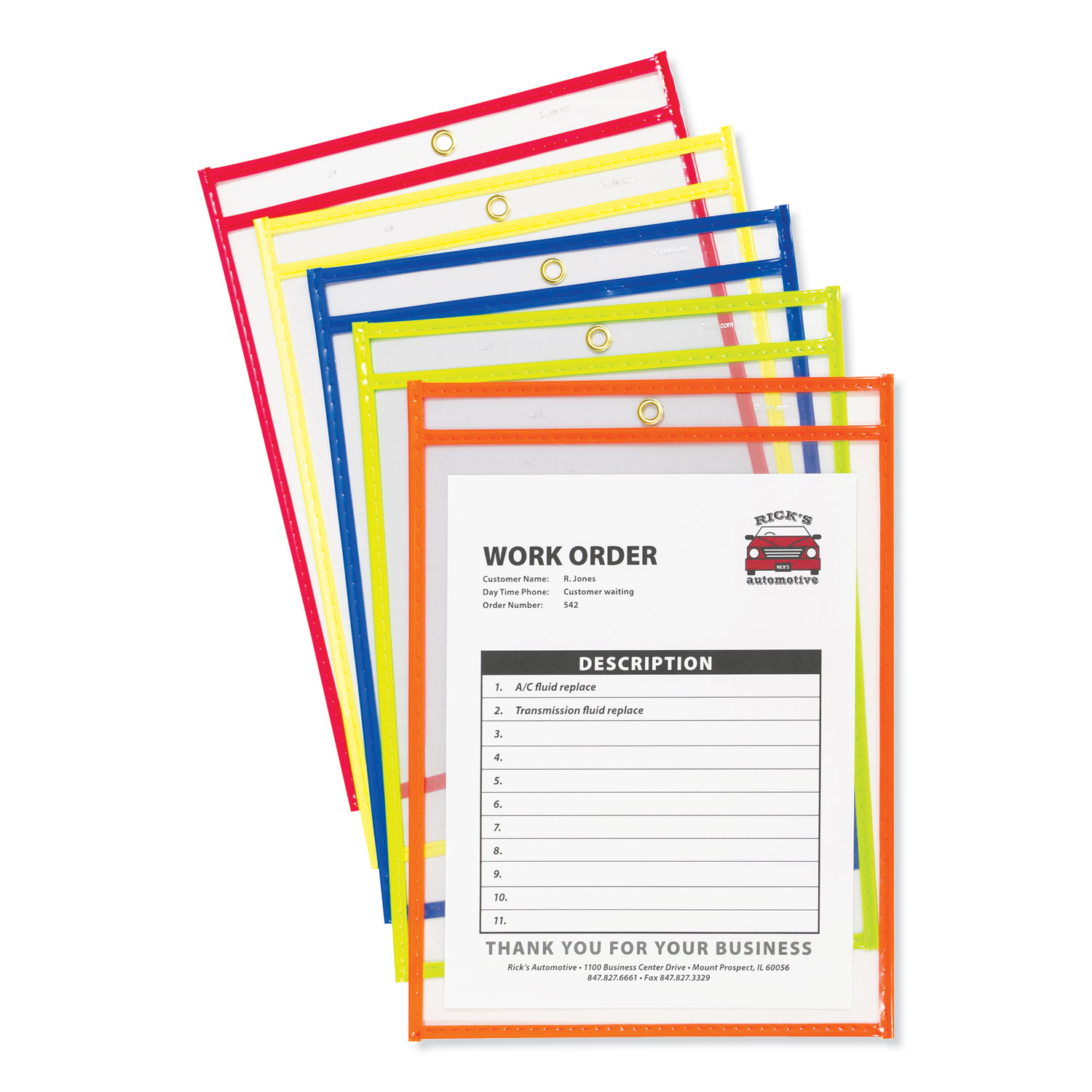 HOLDER,SHPTCKT,NEON,CLR